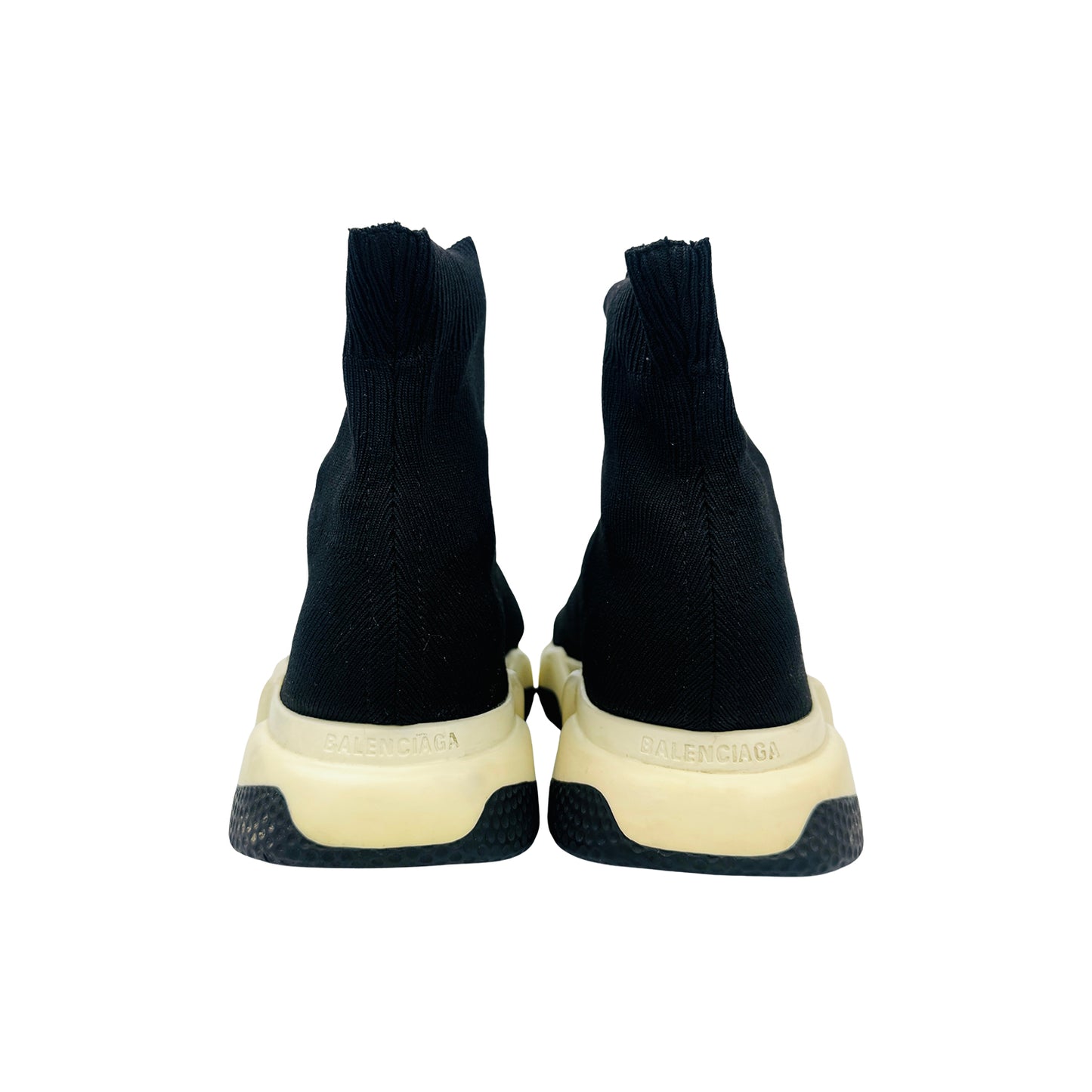 Balenciaga Speed Trainer 'Black White Neon Green' Shoes (Size 43)