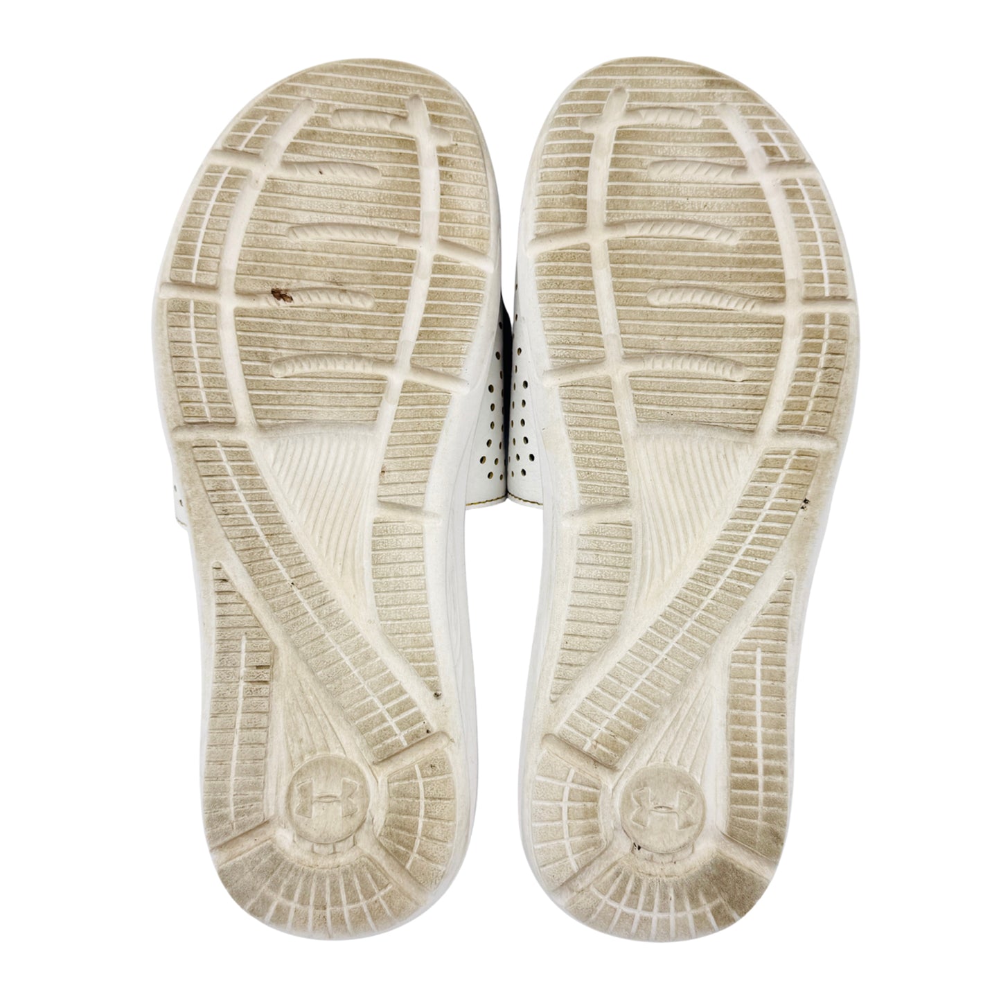 Outsole image of Under Armour Ignite VI White Slides (Size 42/42.5) - 3022711-100