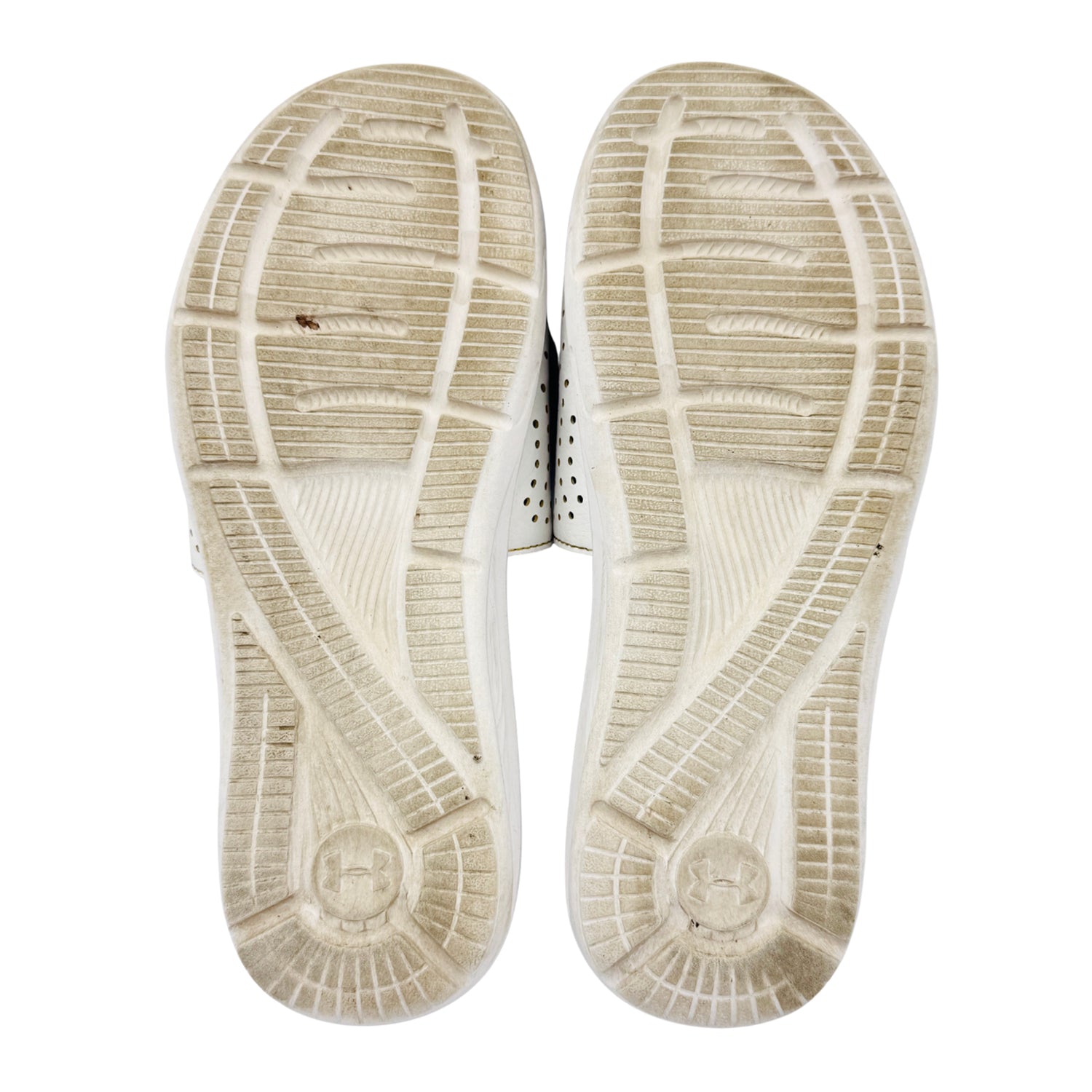 Outsole image of Under Armour Ignite VI White Slides (Size 42/42.5) - 3022711-100