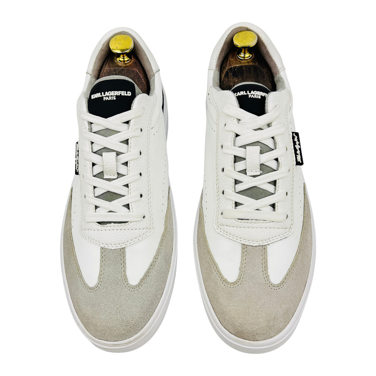 Karl Lagerfeld White Leather Sneakers (Size 41)