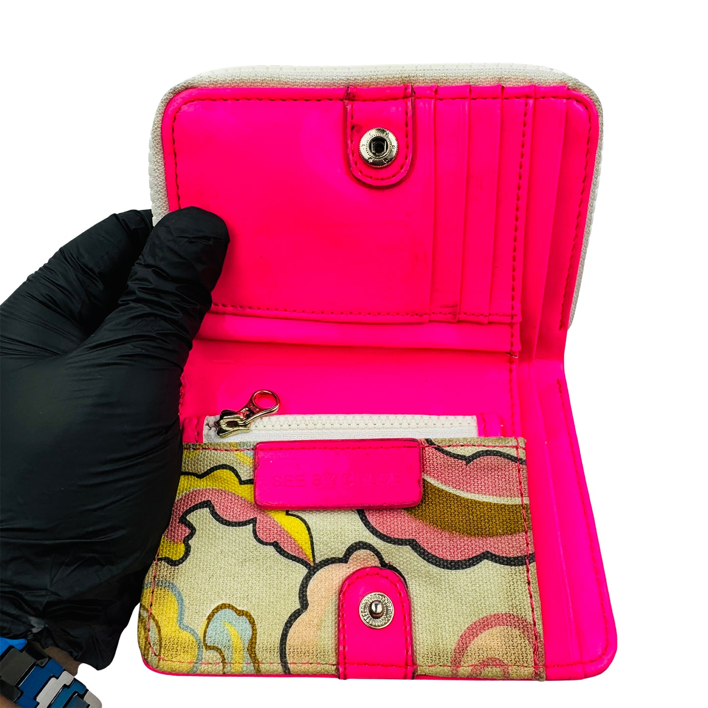 See By Chloe Women's Bright Pink Long Wallet