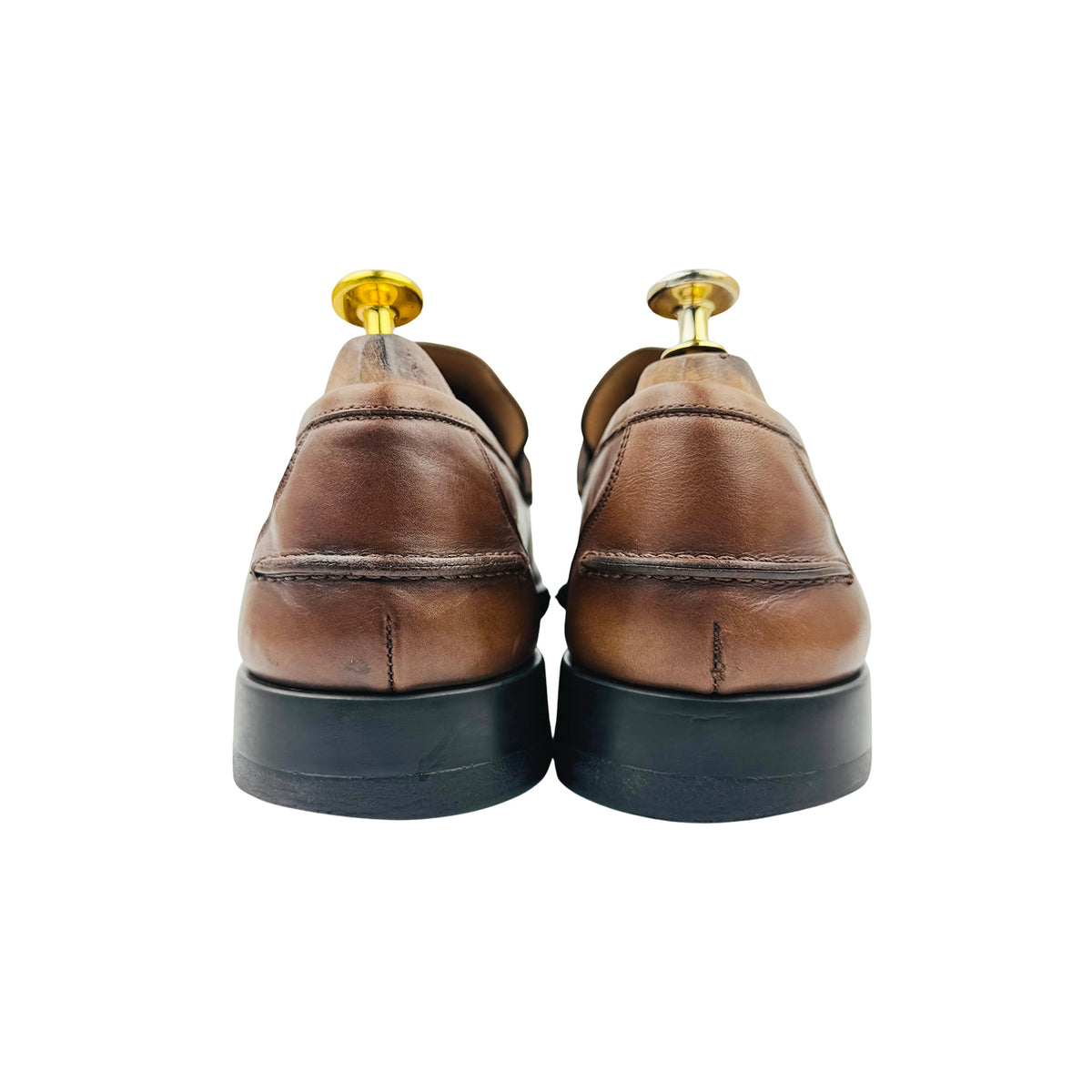 Salvatore Ferragamo Brown Gancini Bit Loafers (Size 44) - L0 70093