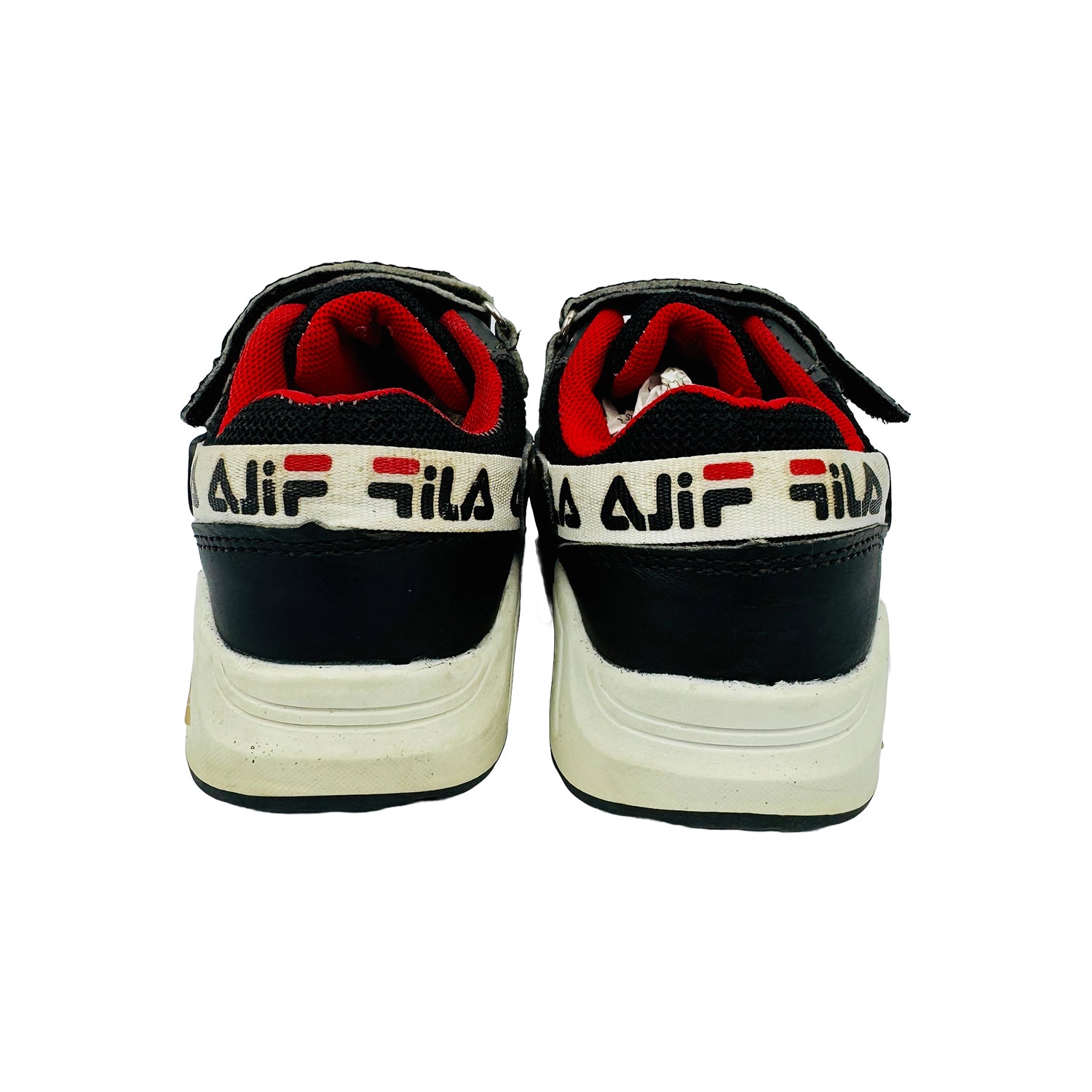 Back Side image of Fila Kid's Black Fashion Shoes (Size 27)
