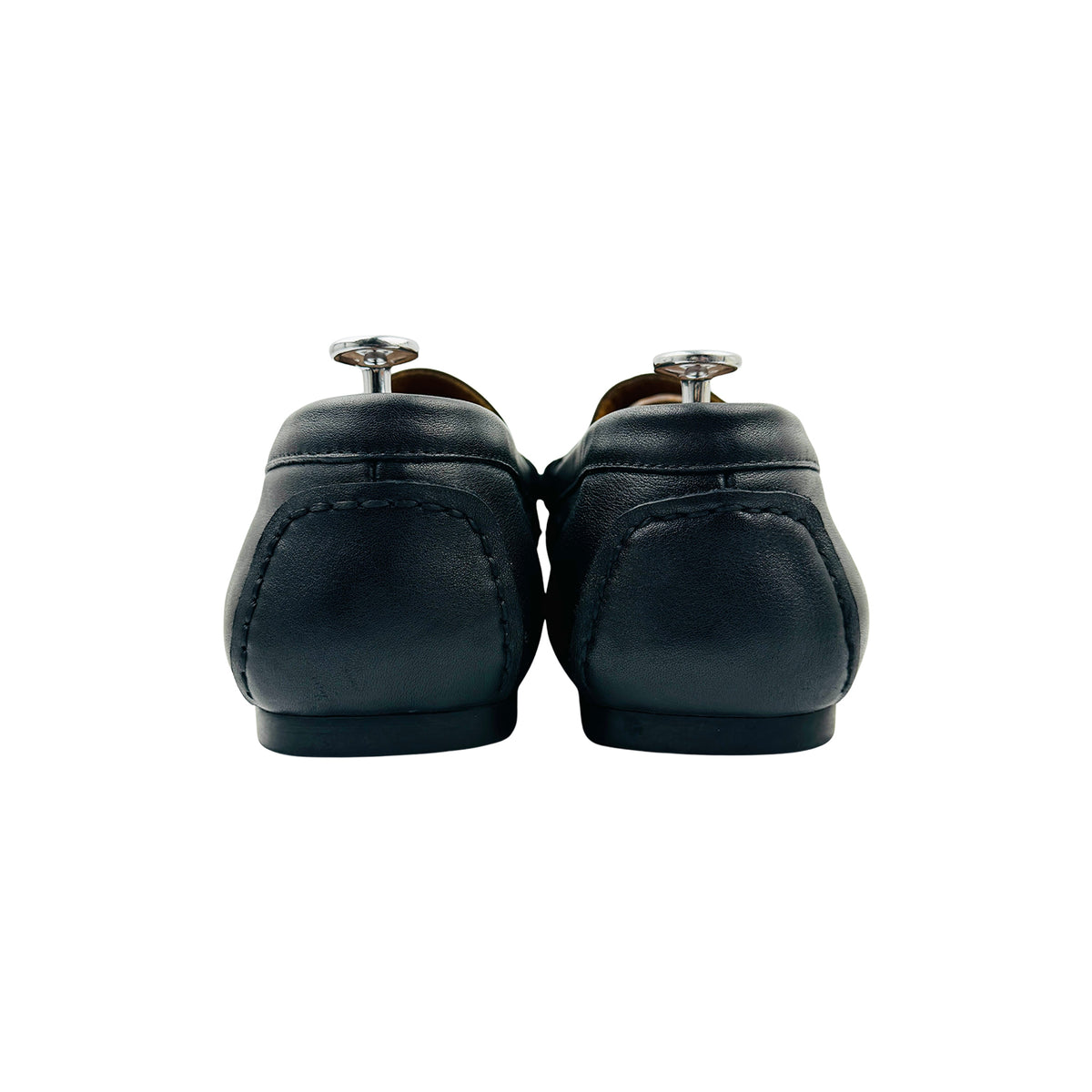 Balmain Men's Monogram Leather B Buckle Loafers (Size 45)