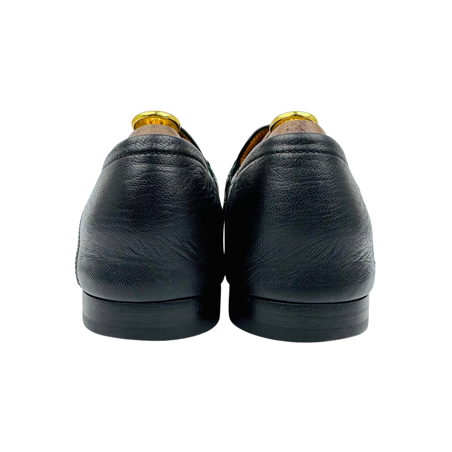 Gucci Men's Jordaan Black Leather Loafers (Size 42.5)