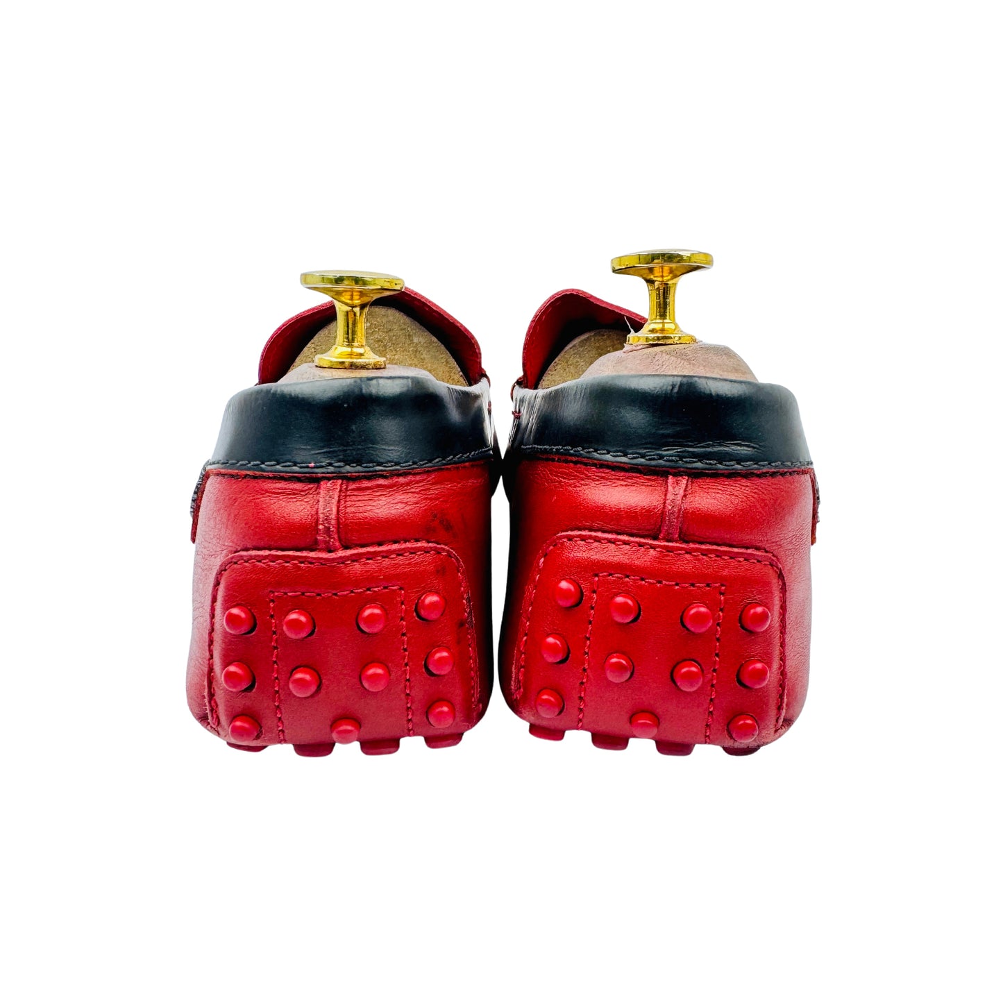 Tod's for Ferrari Gommino 'Red Black' Penny Loafers (Size 42/42.5)