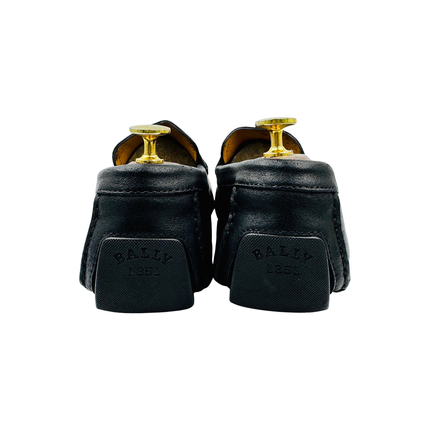 Bally Men's Black Leather Driving Loafers (Size 42.5)