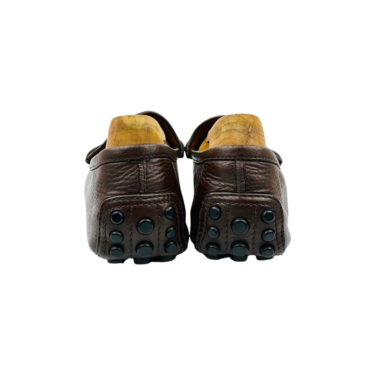Gucci Dark Brown Leather Horsebit Loafers (Size 42)