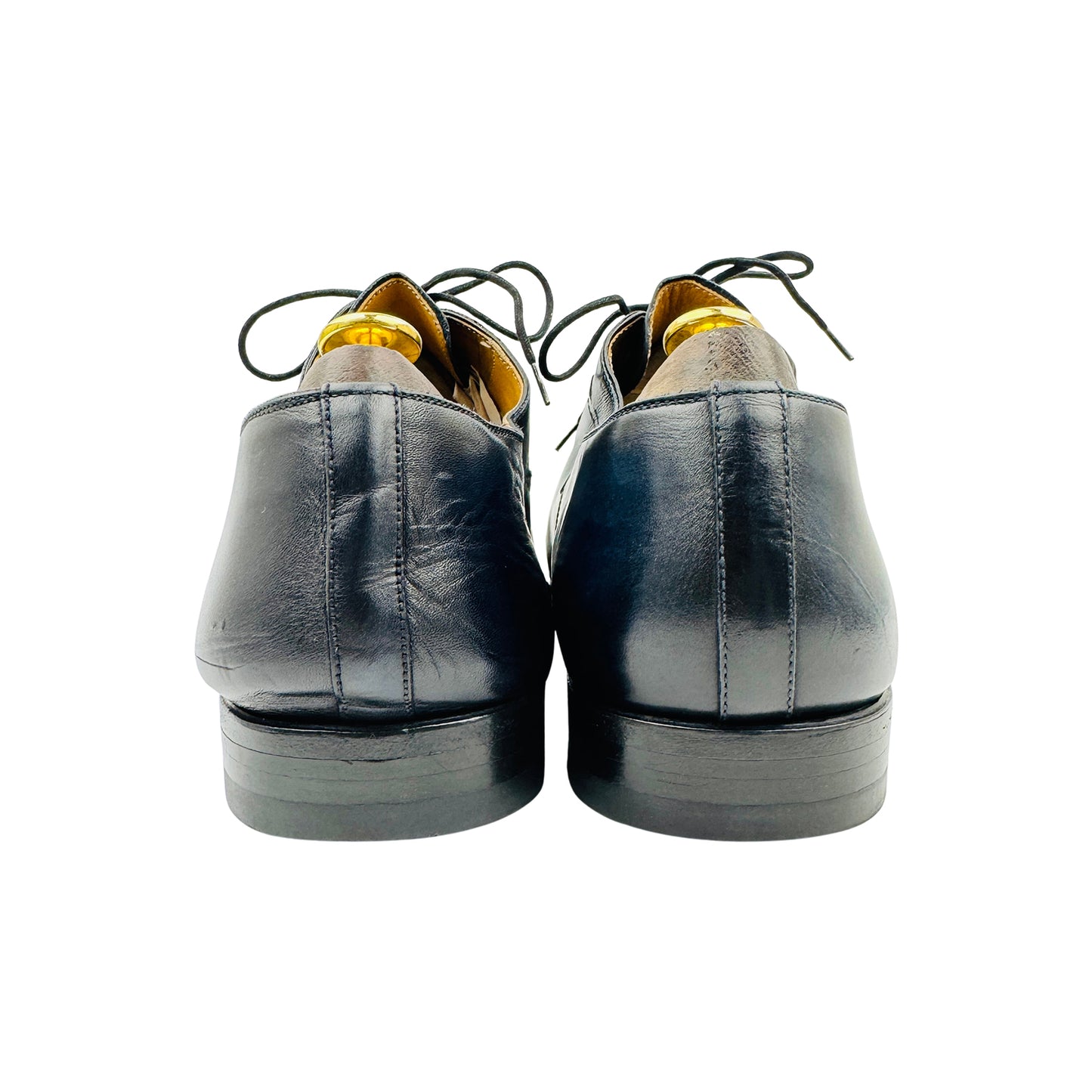 Magnanni Men's Navy Blue Leather Oxfords (Size 42)