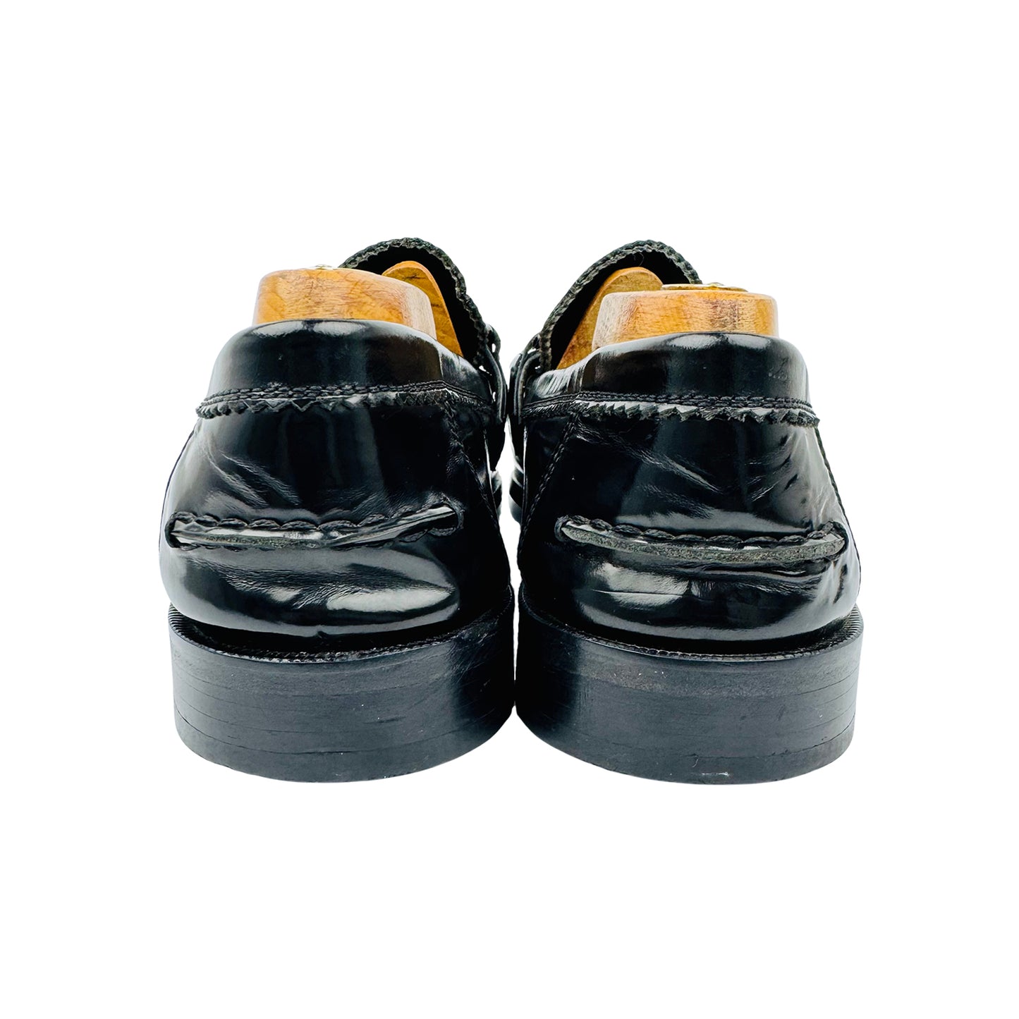 Louis Vuitton Men's Major Black Leather Loafers (Size 42/42.5)