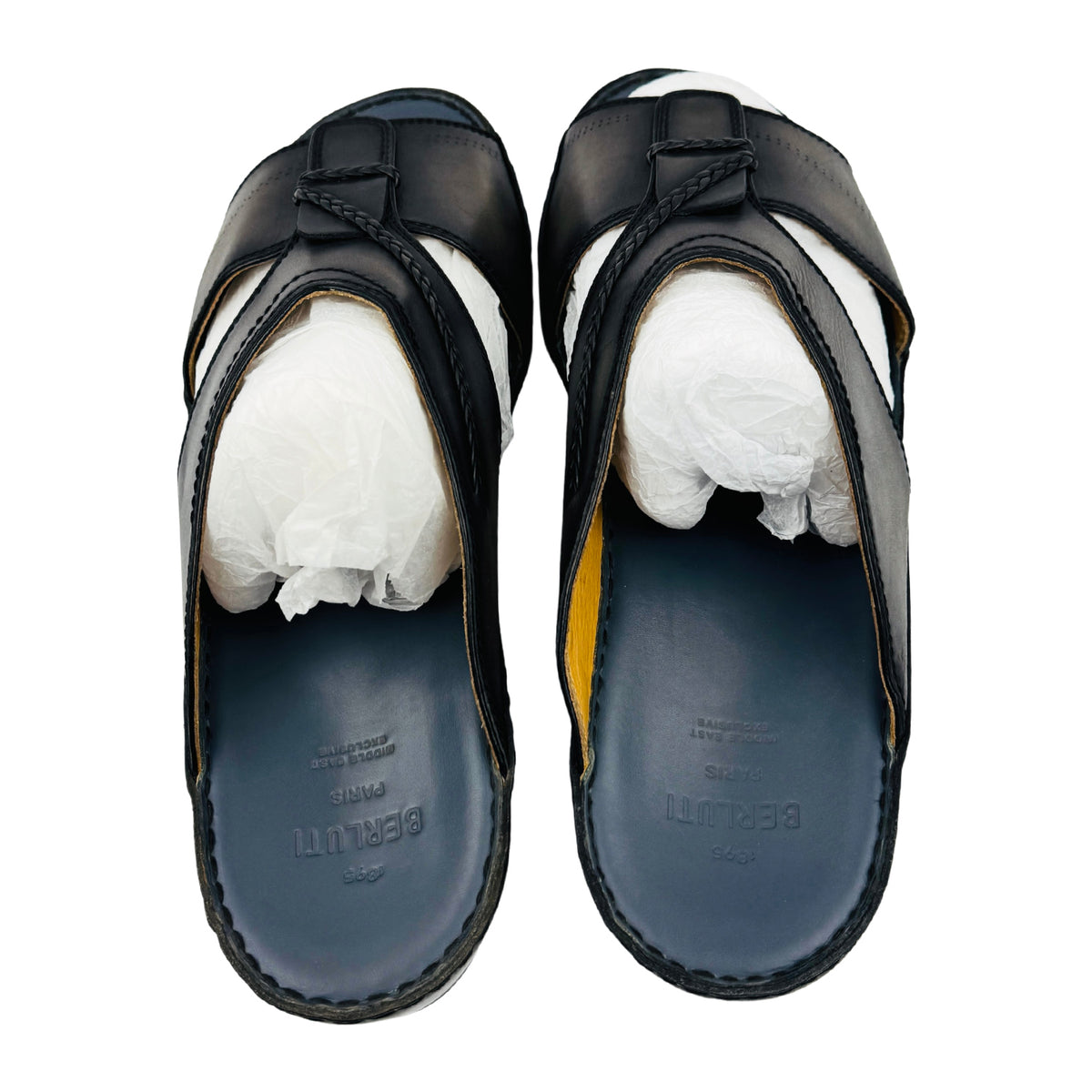 Berluti Men's Venezia Leather Slides (Size 44/44.5)