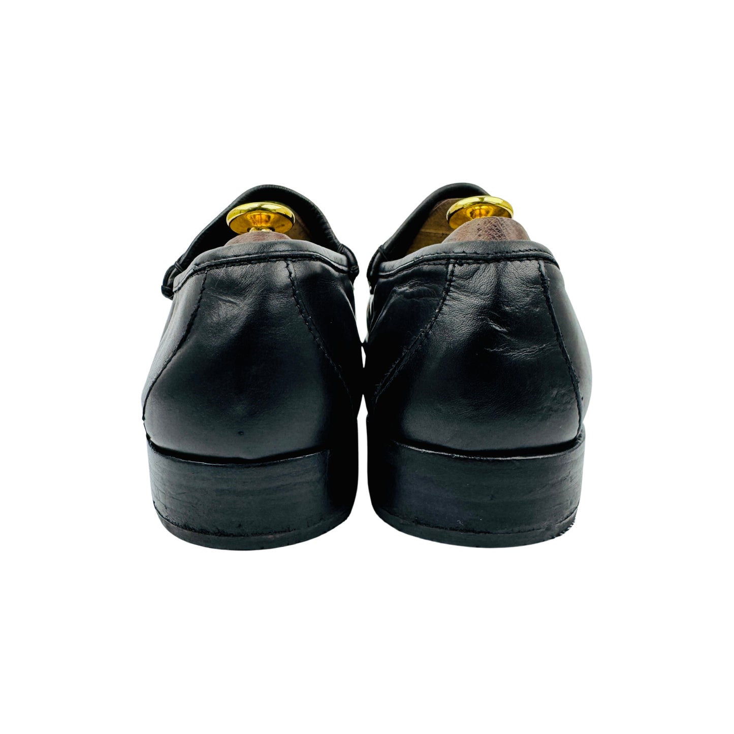 Gucci Men's Black Leather Horsebit Loafers (Size 43)