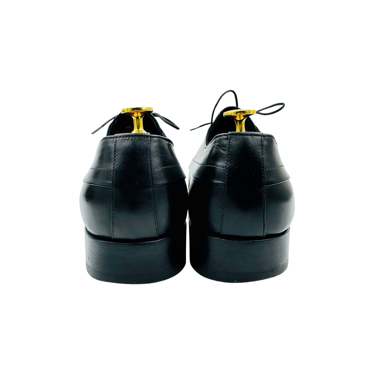 Louis Vuitton Men's Black Leather Oxford Shoes (Size 44/44.5)