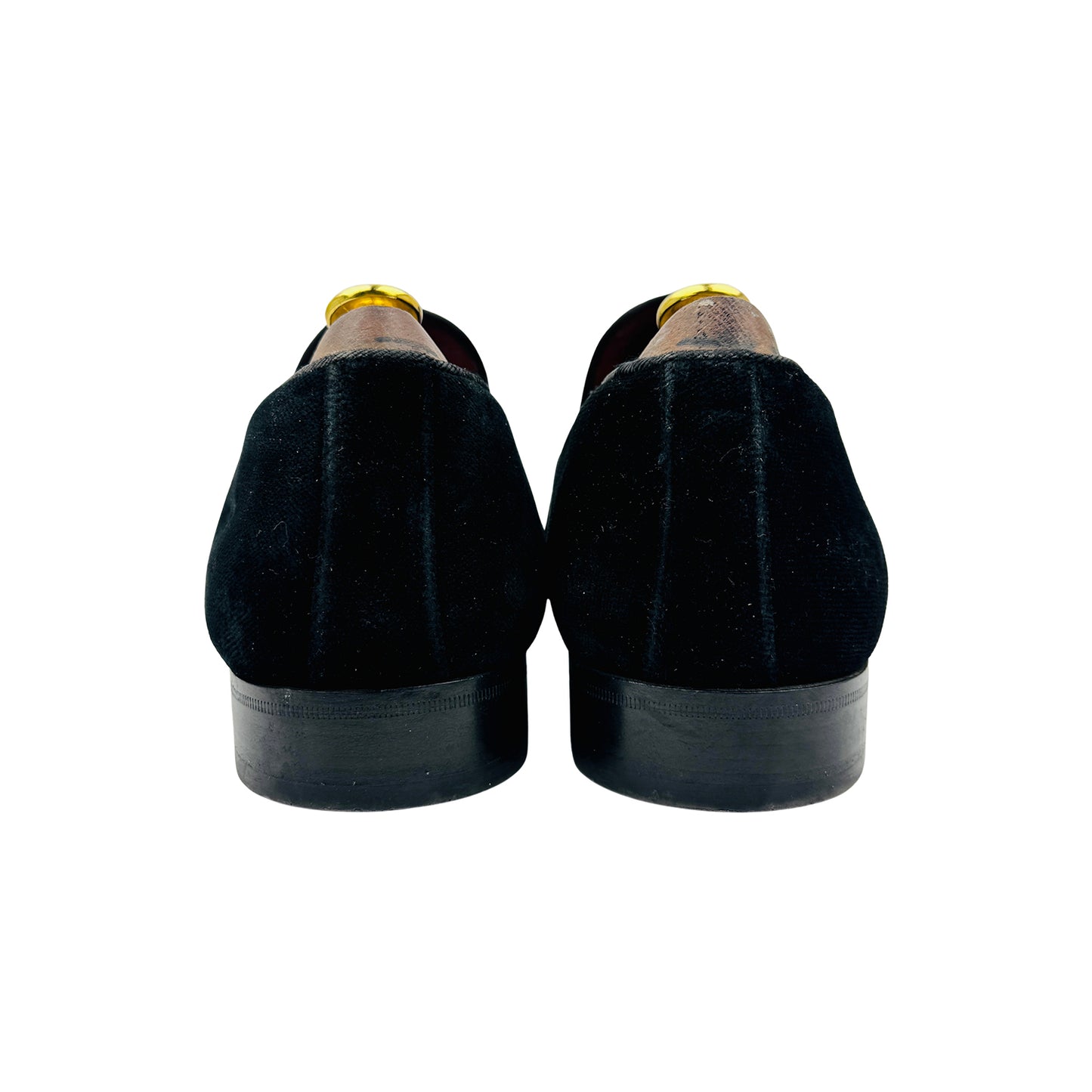 Dolce & Gabbana Men's Black Velvet Shoes (Size 44)