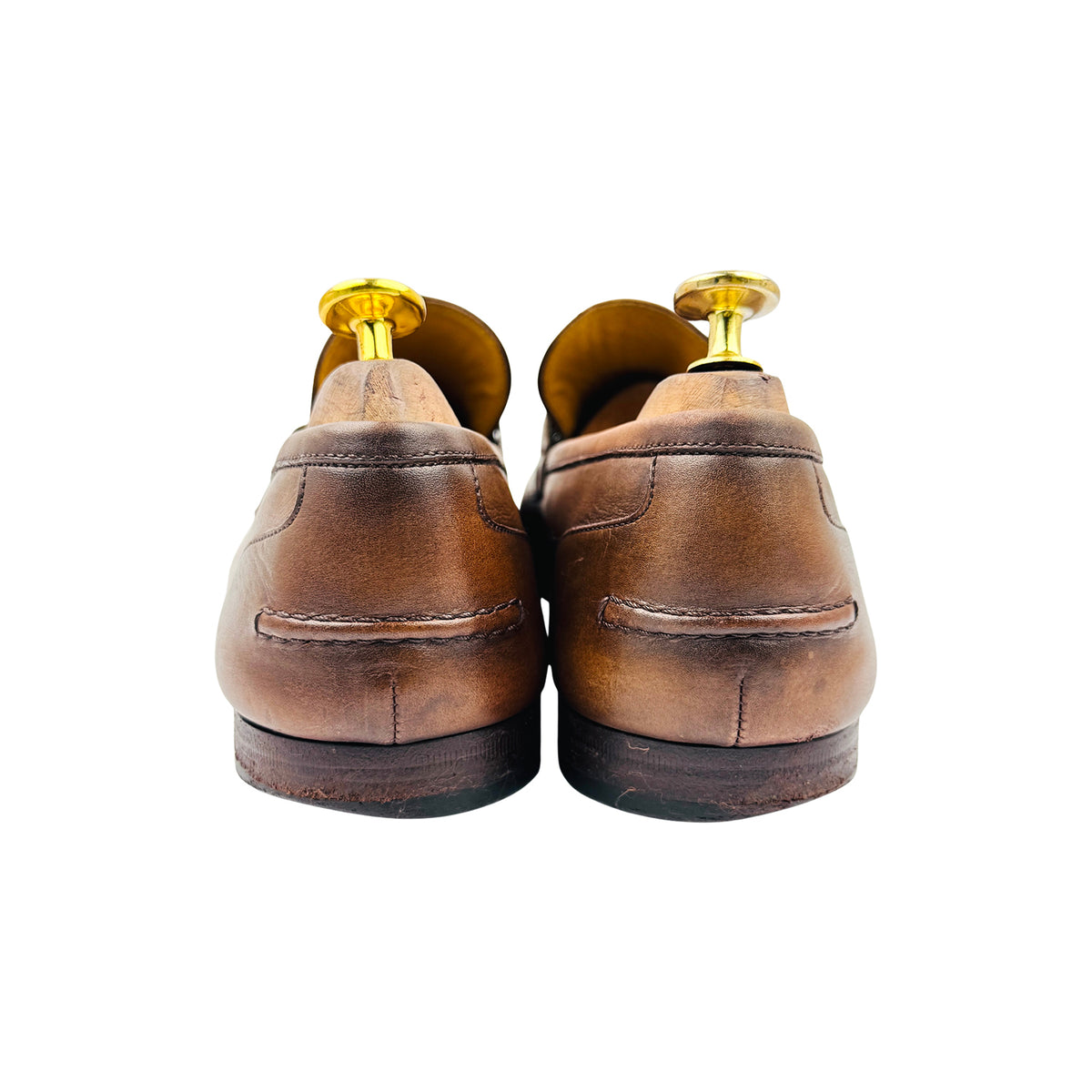 Gucci Jordaan Leather Horsebit Loafers (Size 44)