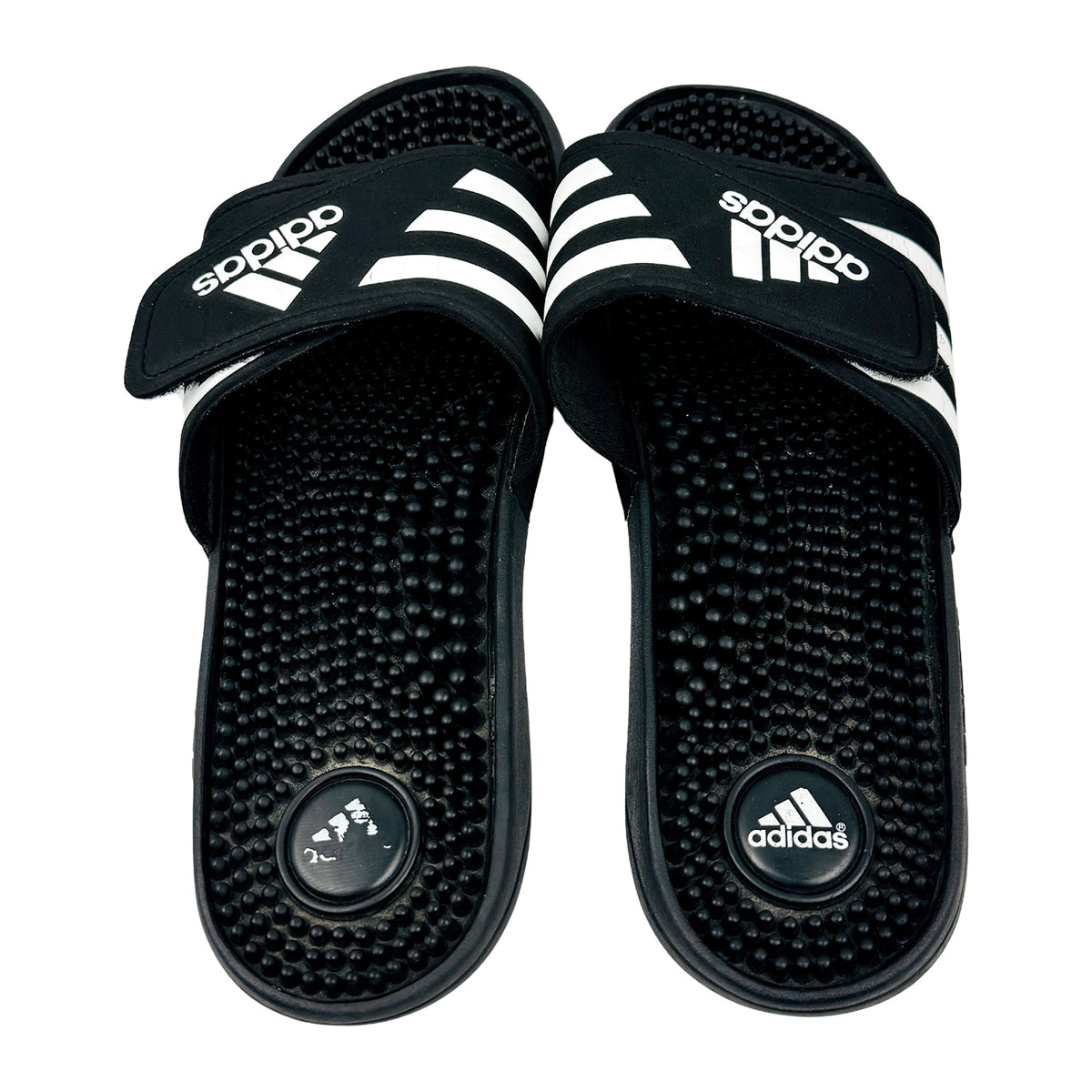 Adidas Adissage 'Core Black' Slides (Size 40.5) - 087609