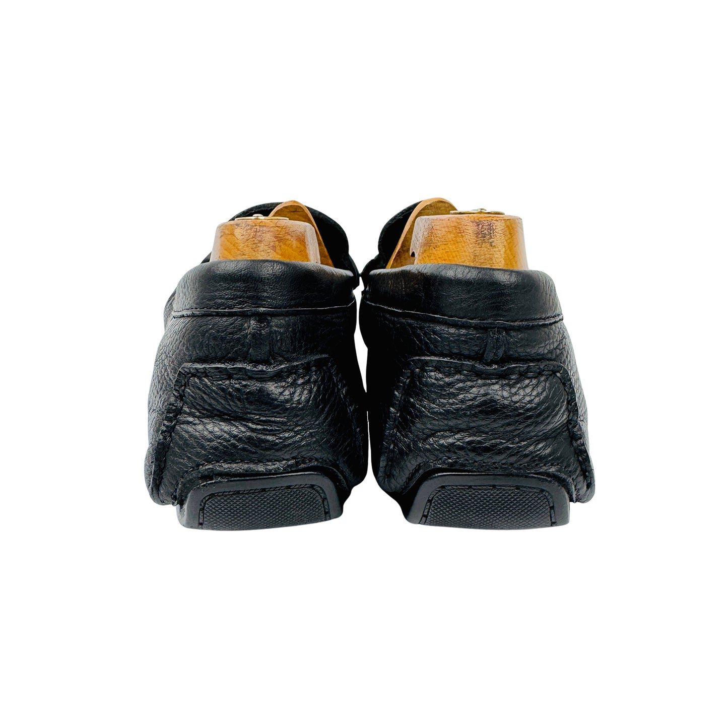 Versace Black Medusa Plaque Loafers (Size 42)