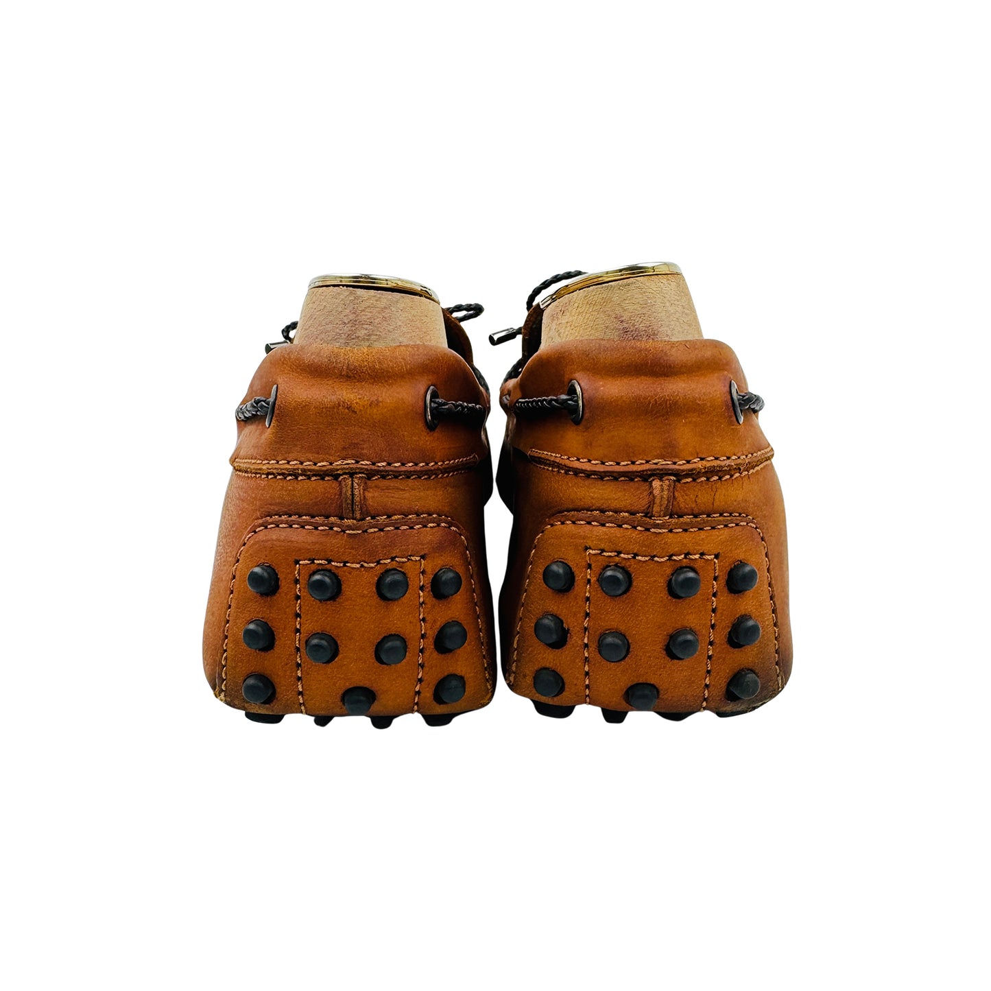 Tod's Gommino Camel Orange Suede Loafers (Size 43)