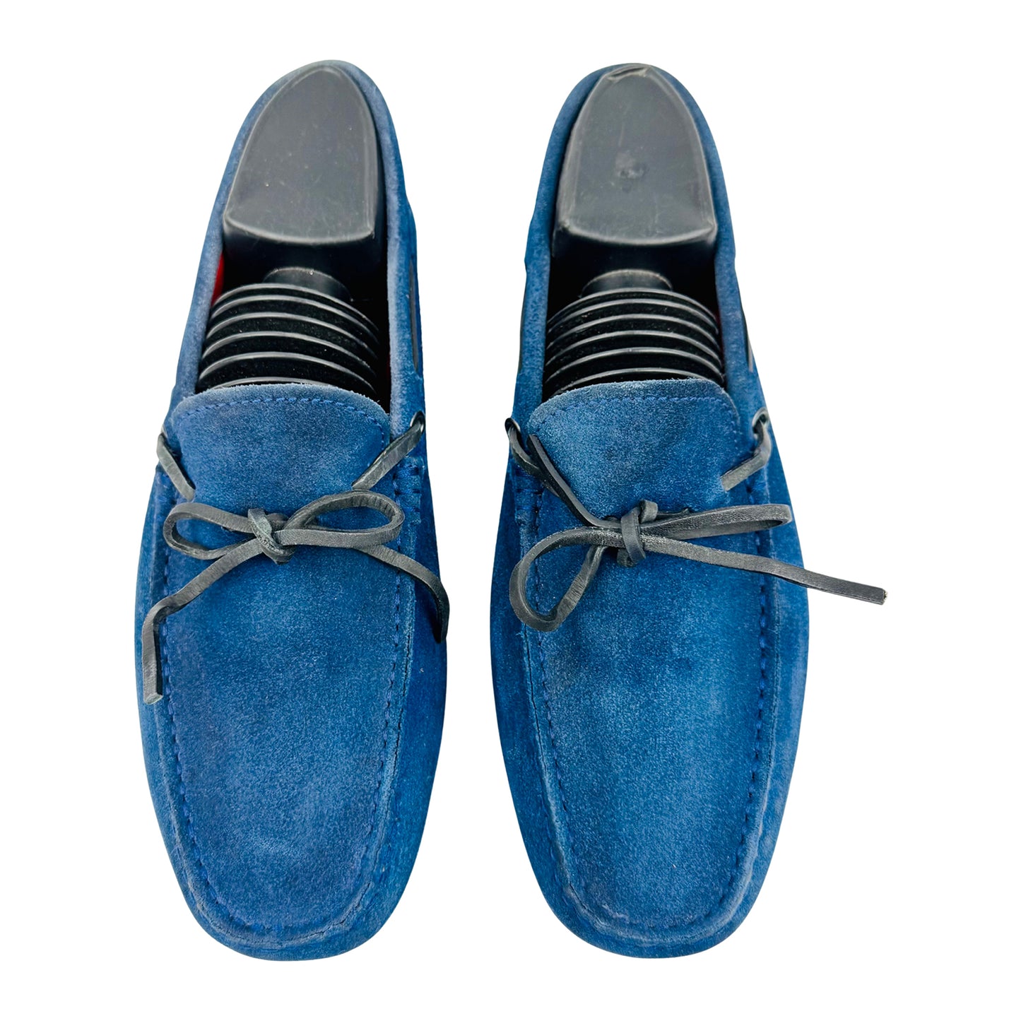 Tod's for Ferrari Blue Genuine Suede Loafers (Size 39.5/40)