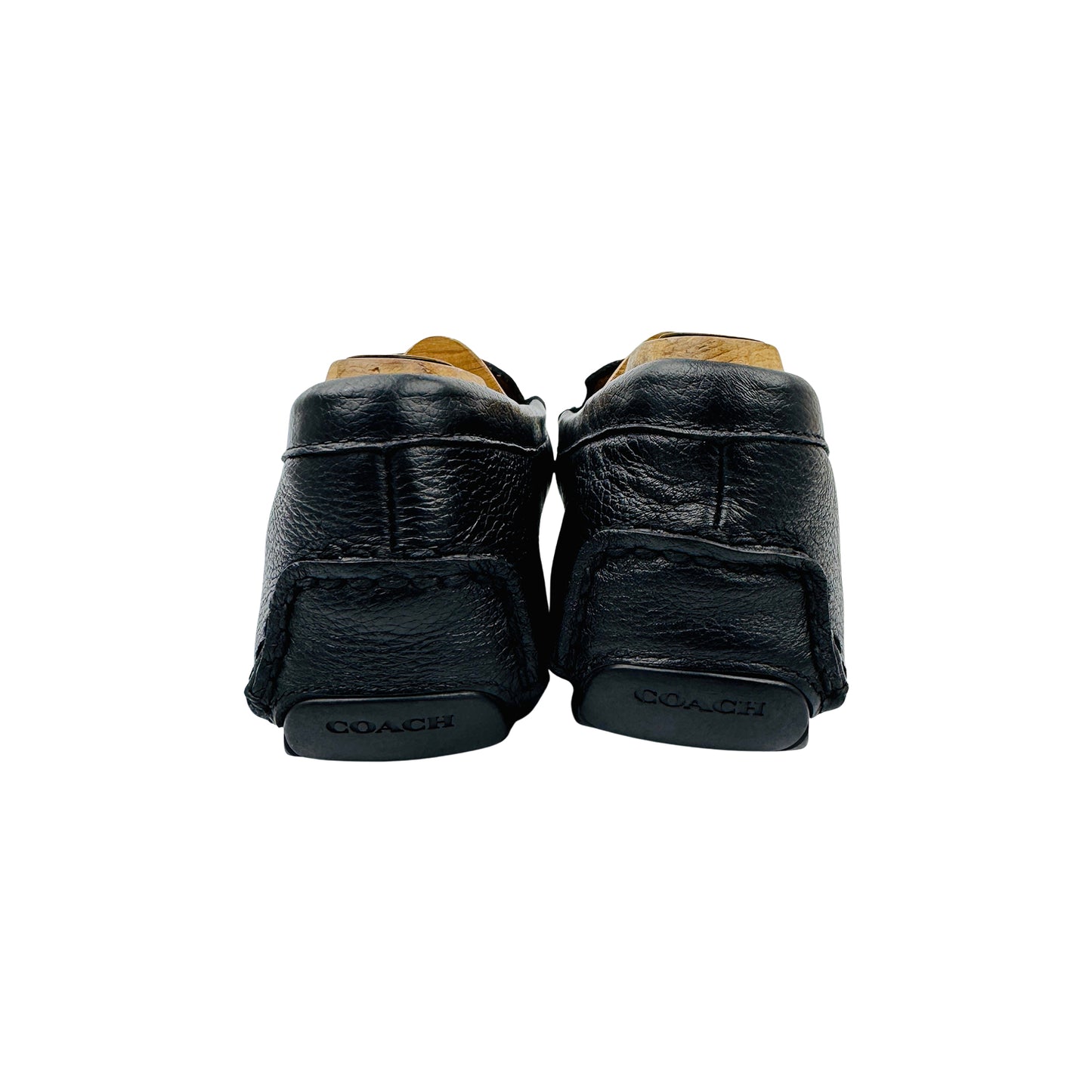 Coach Amber Black Leather Mocassins (Size 37.5/38) - A00276