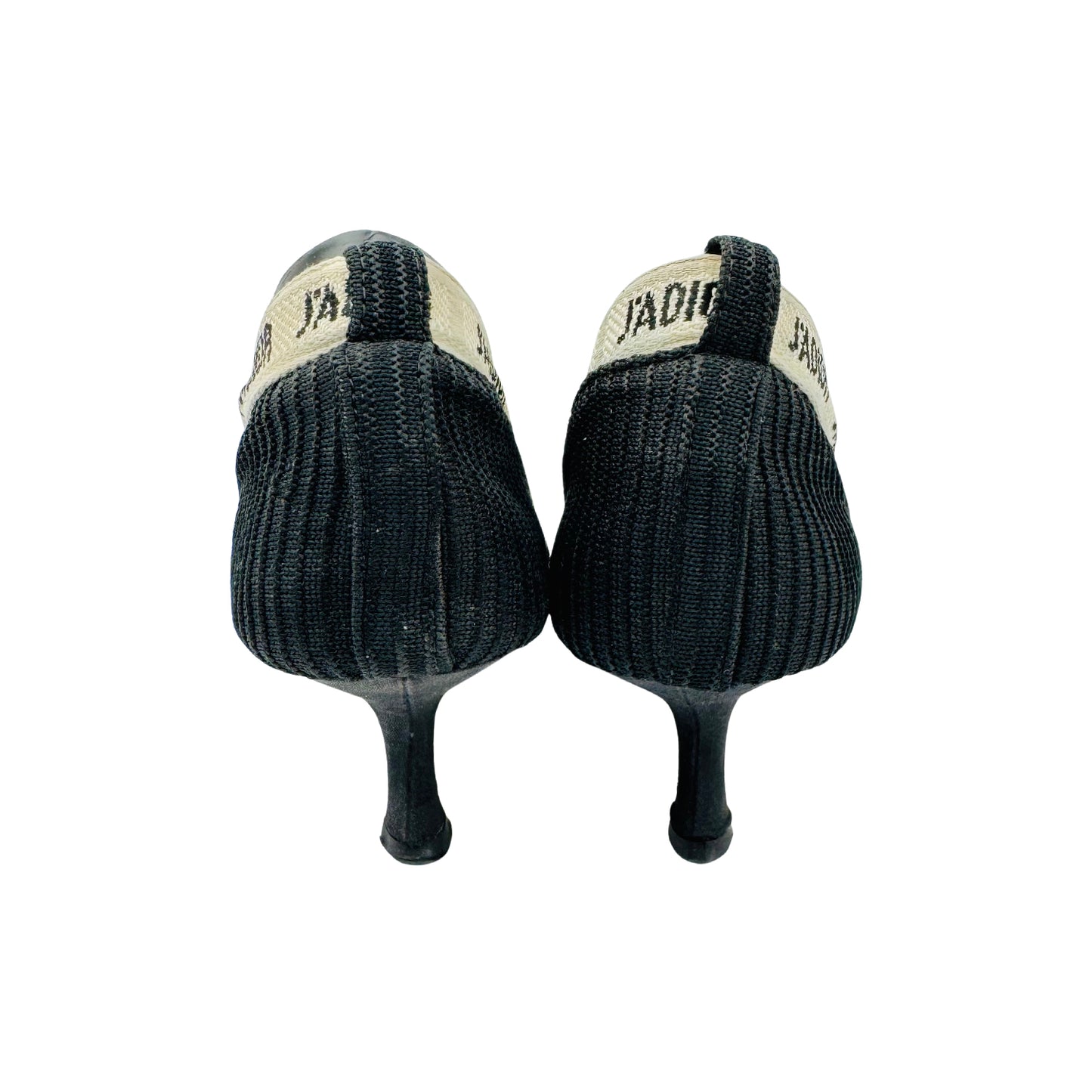 Christian Dior J’Adior Black Technical Fabric Pumps (Size 38/38.5)