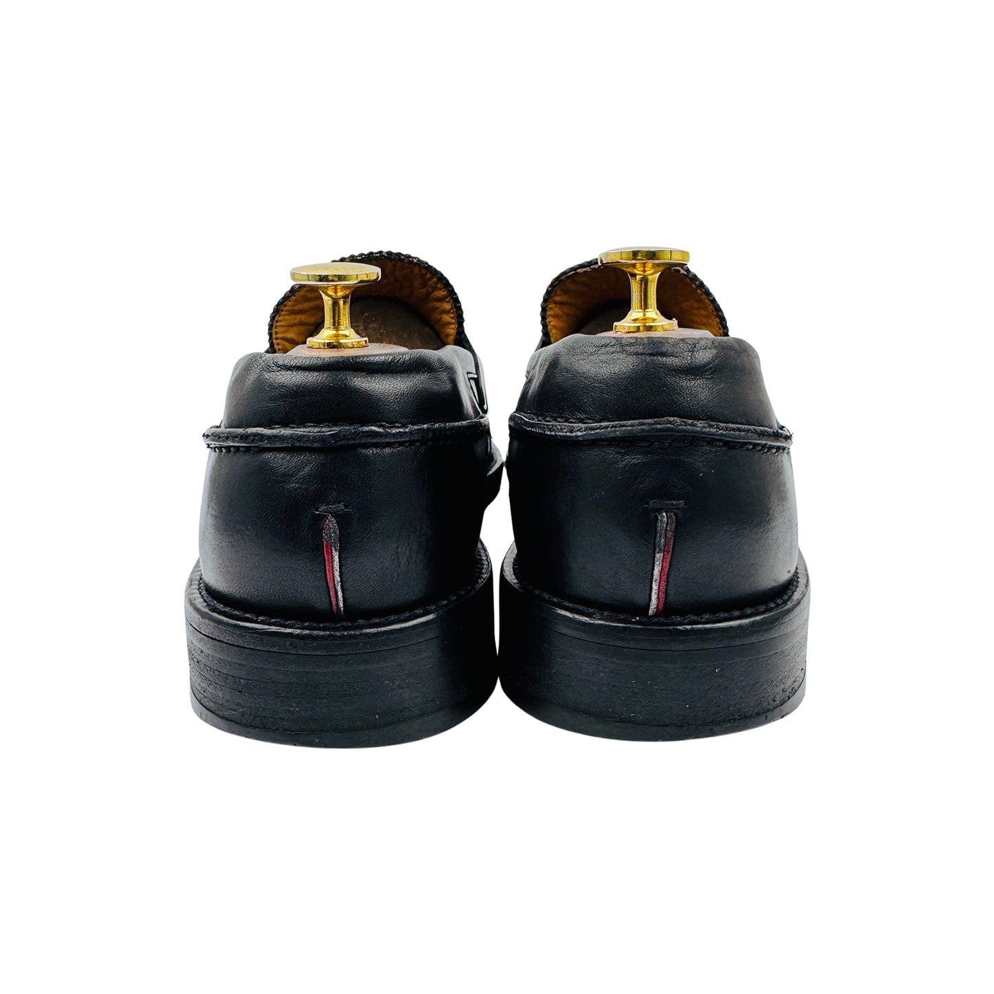 Bally Men's Black Leather Tassel Loafers (Size 42)