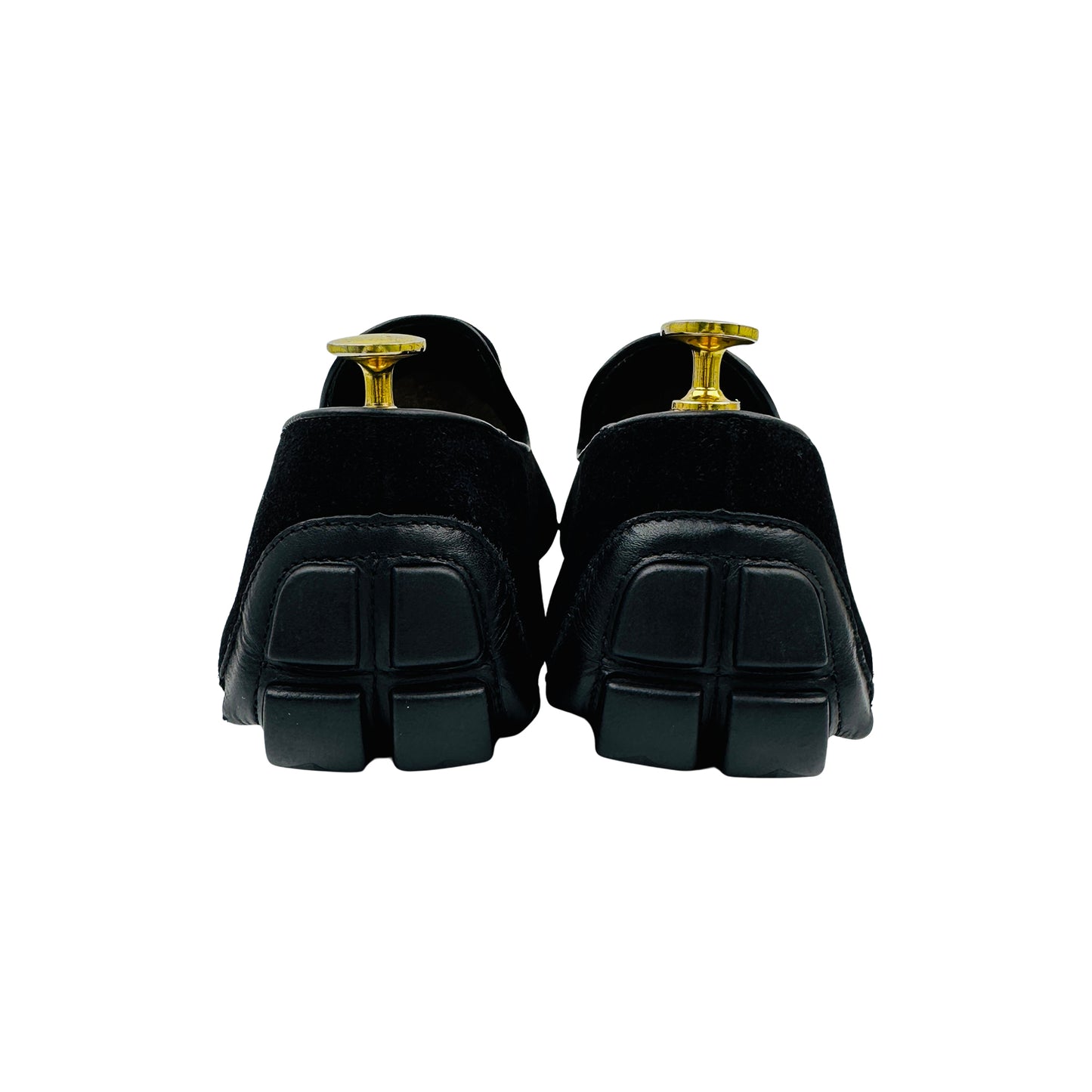 Billionaire Men's Black Velvet Loafers (Size 41)
