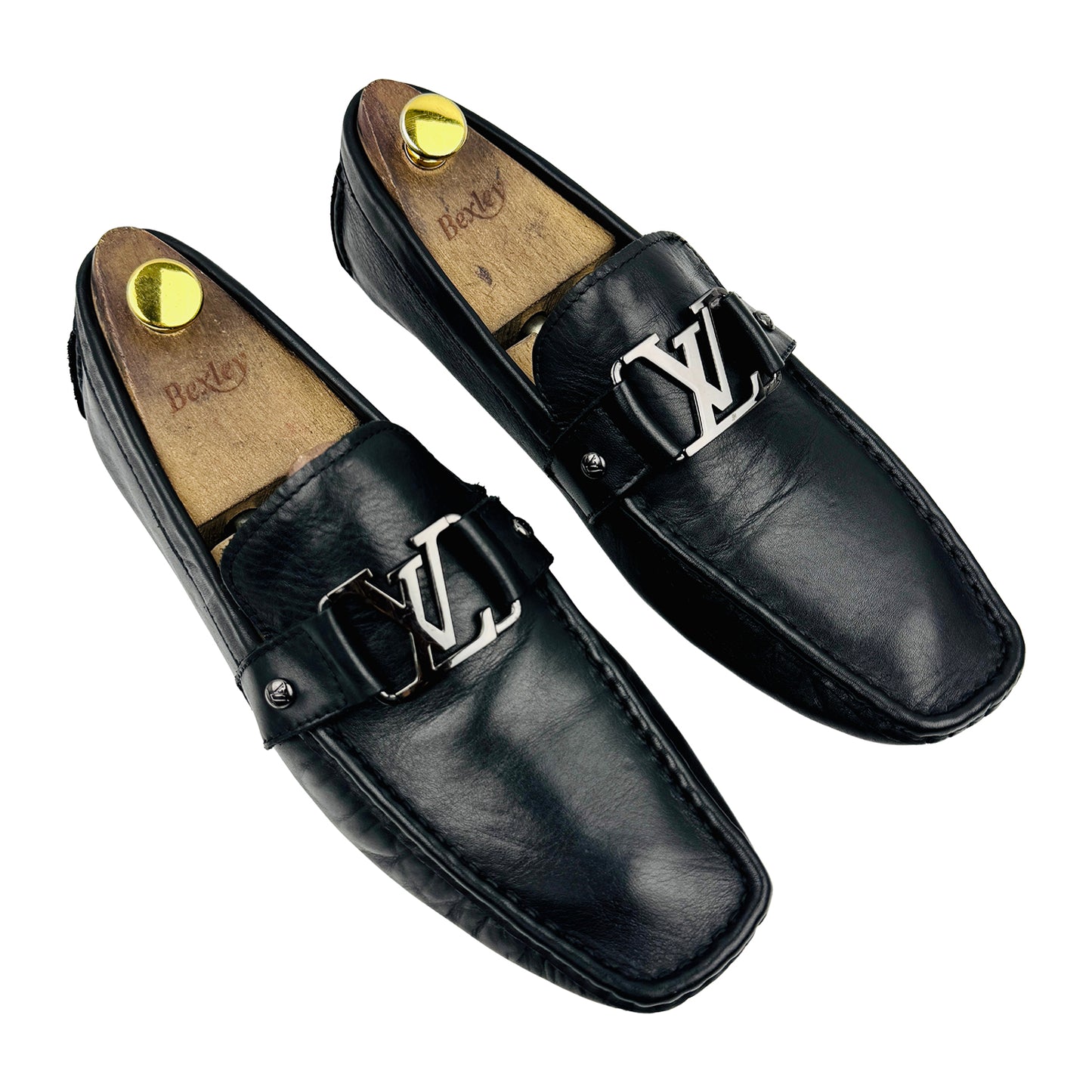 Louis Vuitton Monte Carlo Black Leather Loafers (Size 43) - 1A8F6K
