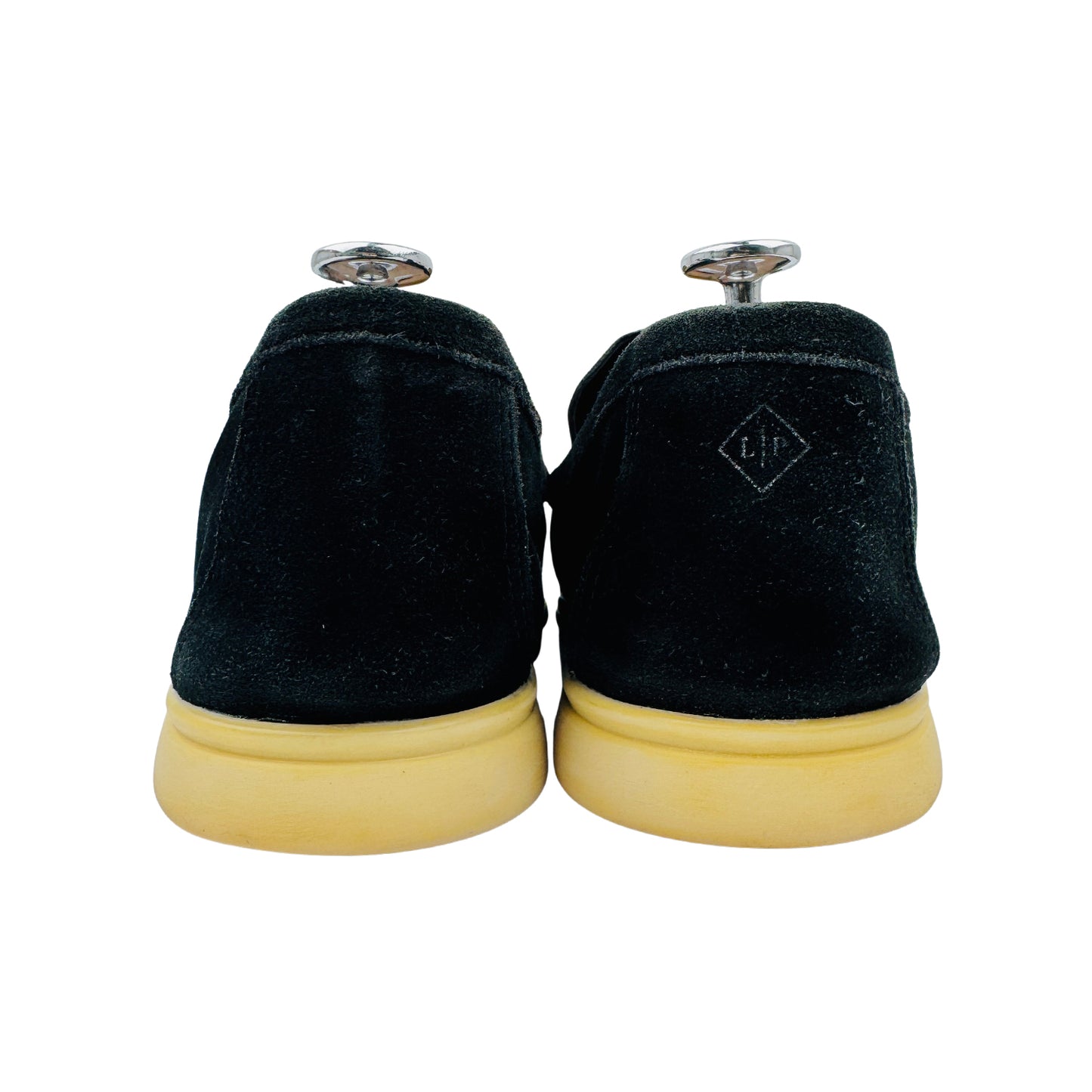 Loro Piana Summer Walk Black Loafers (Size 45)