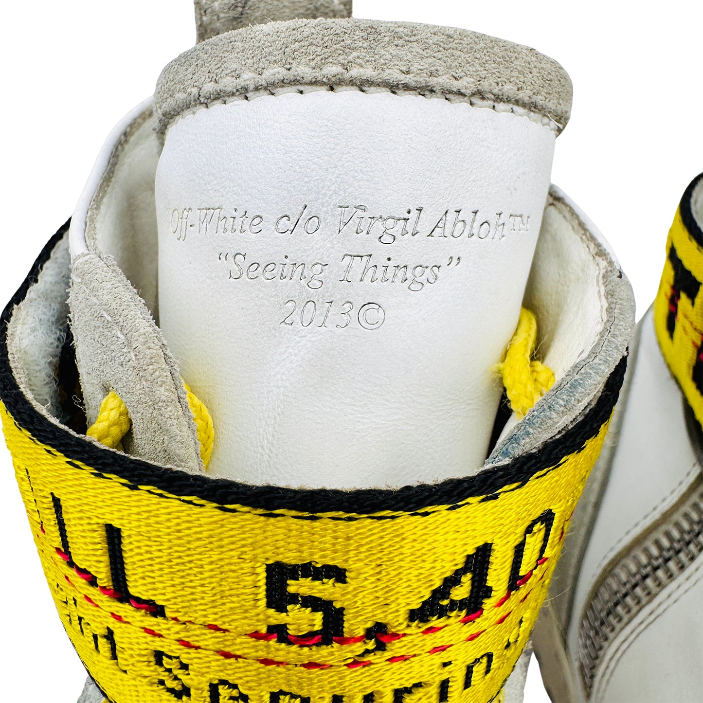 Off-White Industrial Belt Hi-Top Sneakers (Size 41/41.5) - OMIA102R19800001 0120