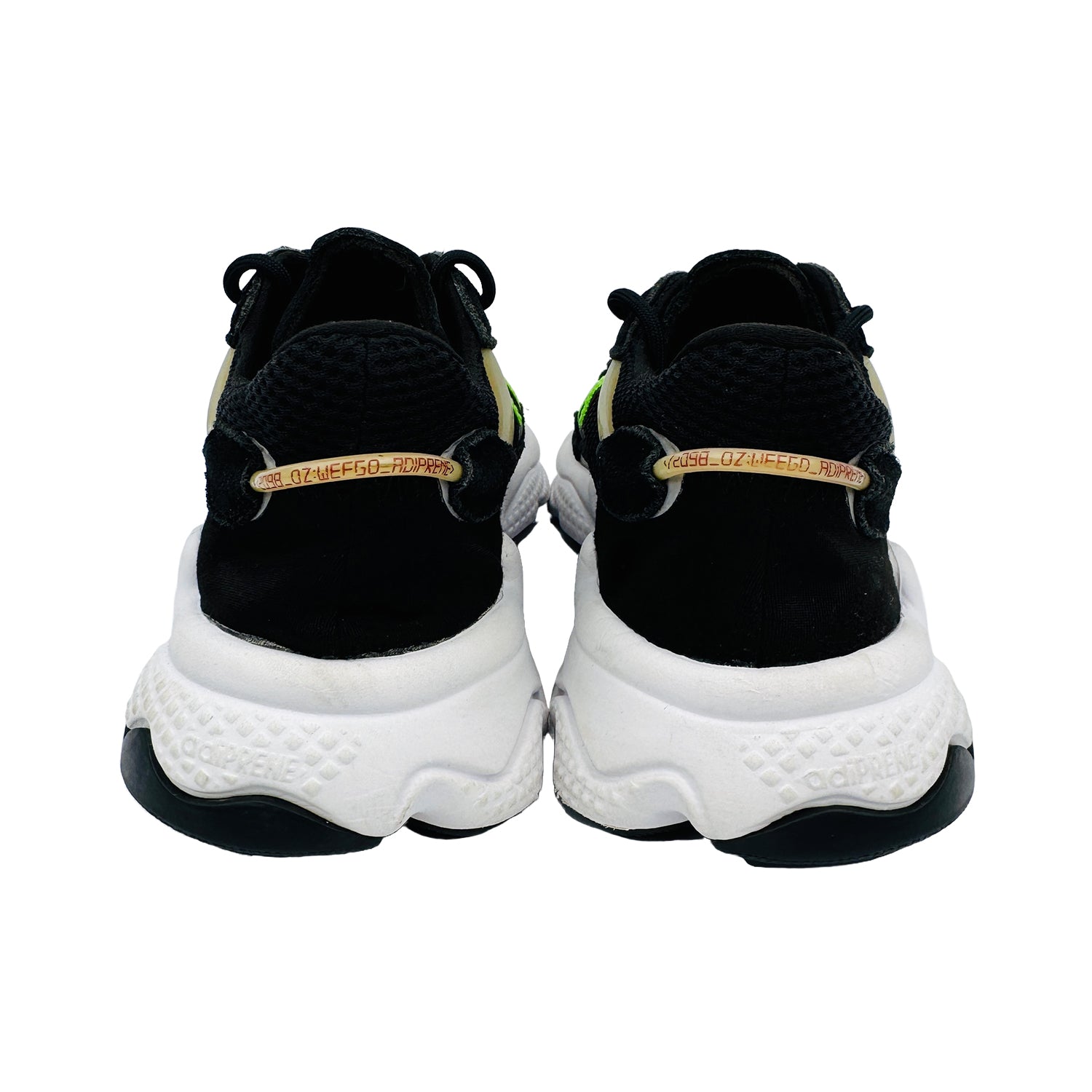 Back Side image of Adidas Ozweego Black Sneakers (Size 38) - EF0158