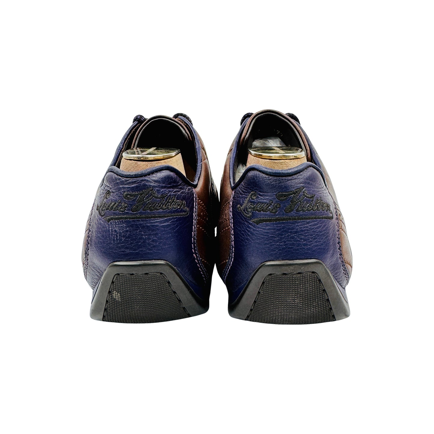 Louis Vuitton Men's Brown Leather Sneakers (Size 44)