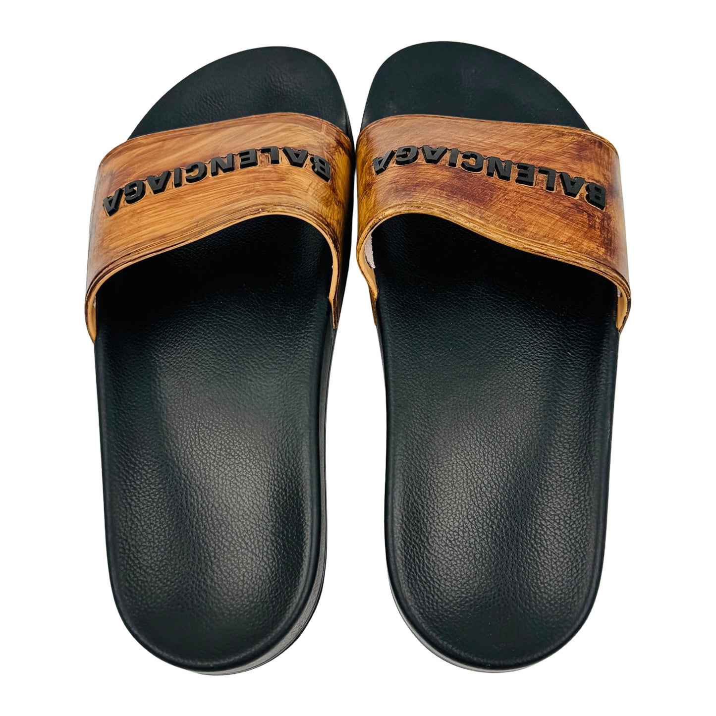 Balenciaga Pool 'Brown Black' Slides (Size 38)