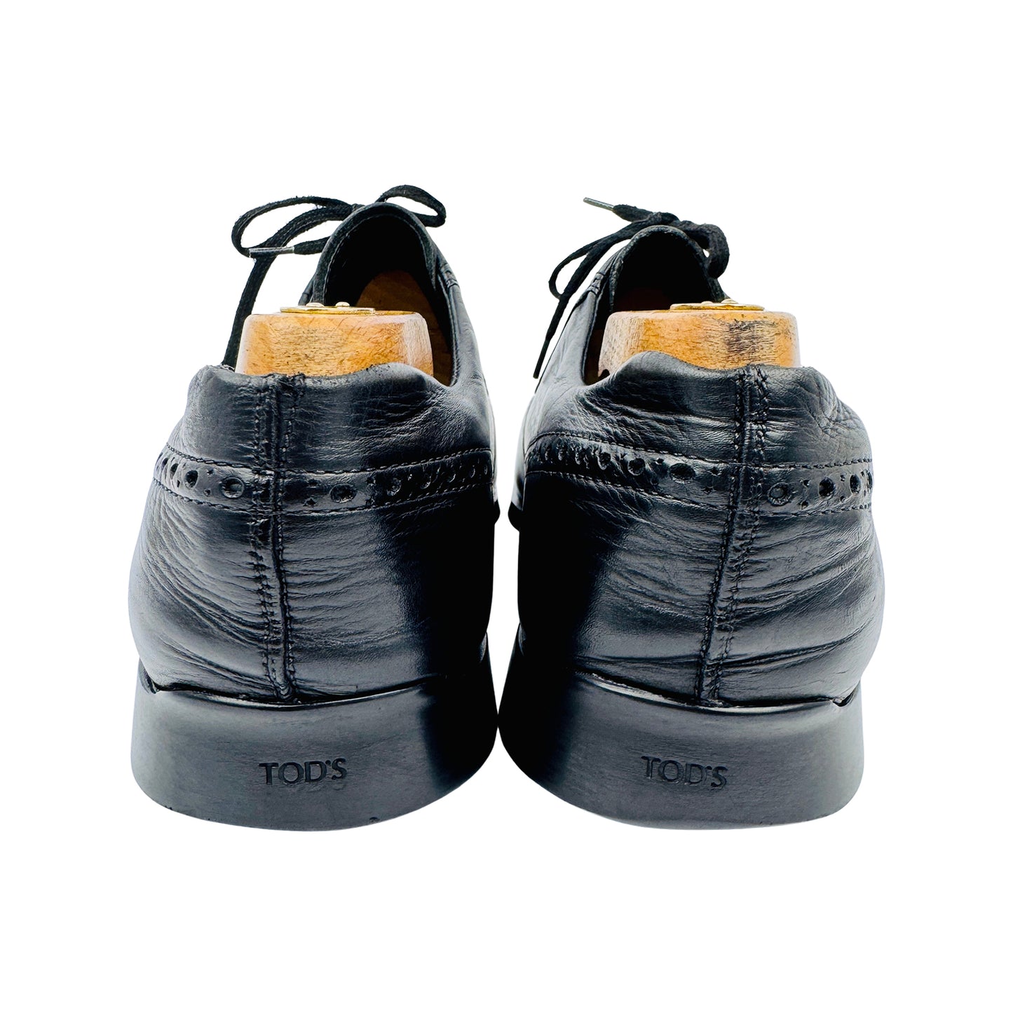 Tod's Black Wingtip Oxford Shoes (Size 43/43.5)