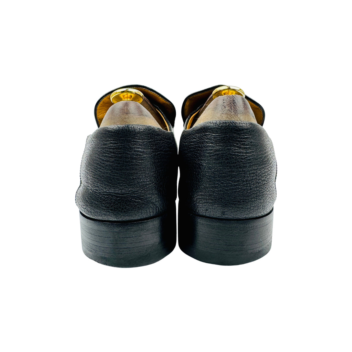 Gucci Men's Black Horsebit Loafers (Size 43)
