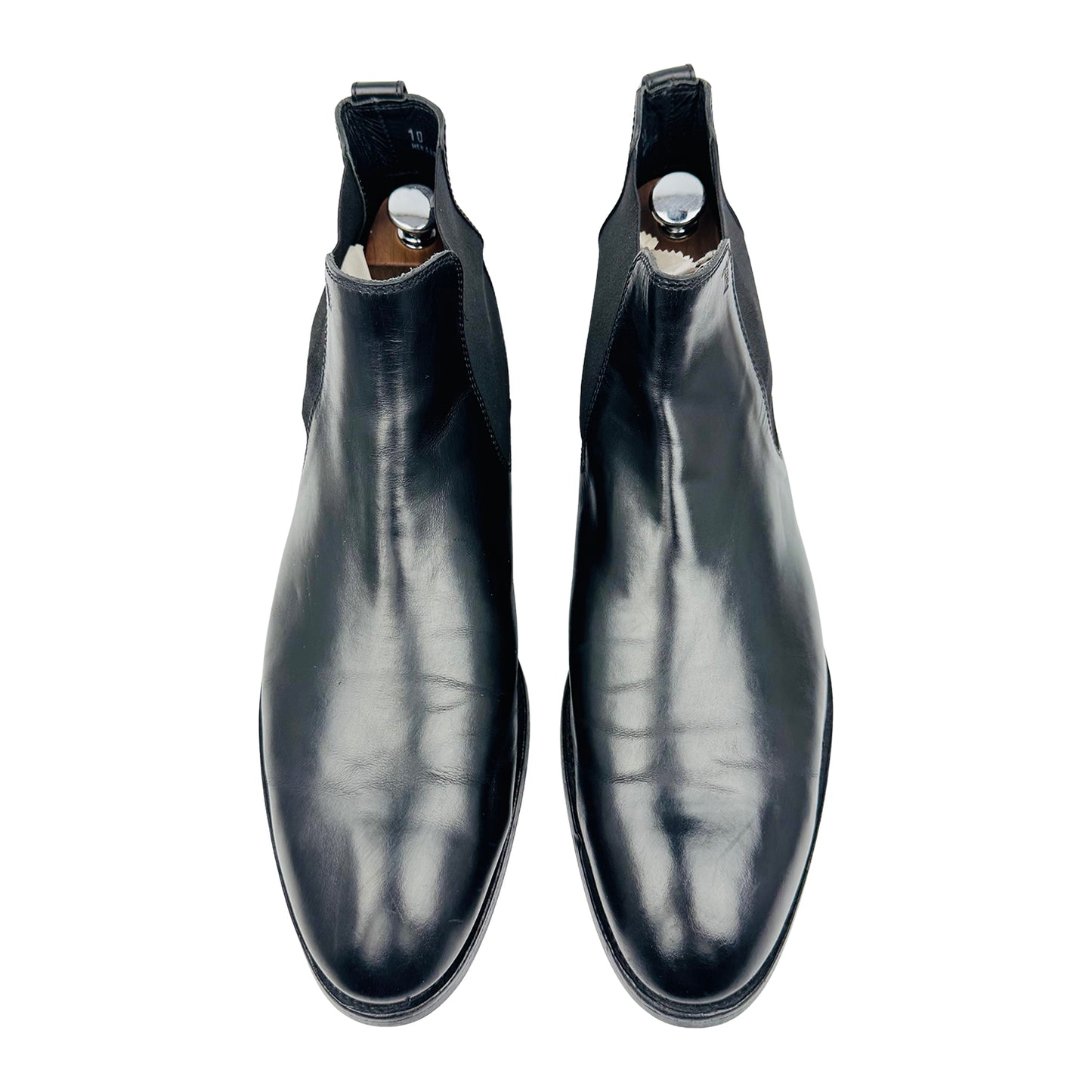 Tod’s Men's Calfskin Leather Black Boots (Size 44)