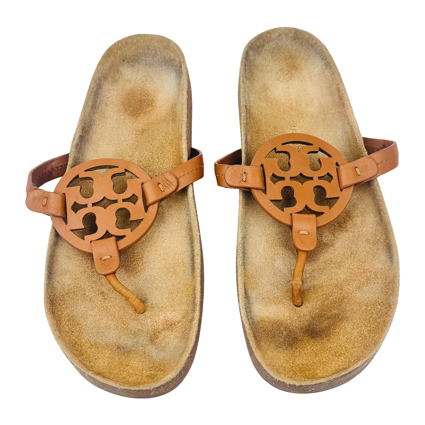 Tory Burch Miller Cloud Light Brown Sandal Slippers (Size 41)