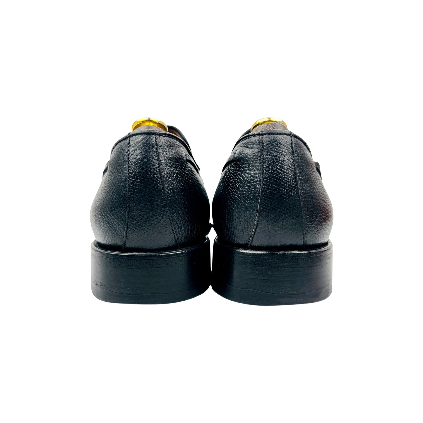 Moreschi Black Leather Tassel Loafers (Size 43)