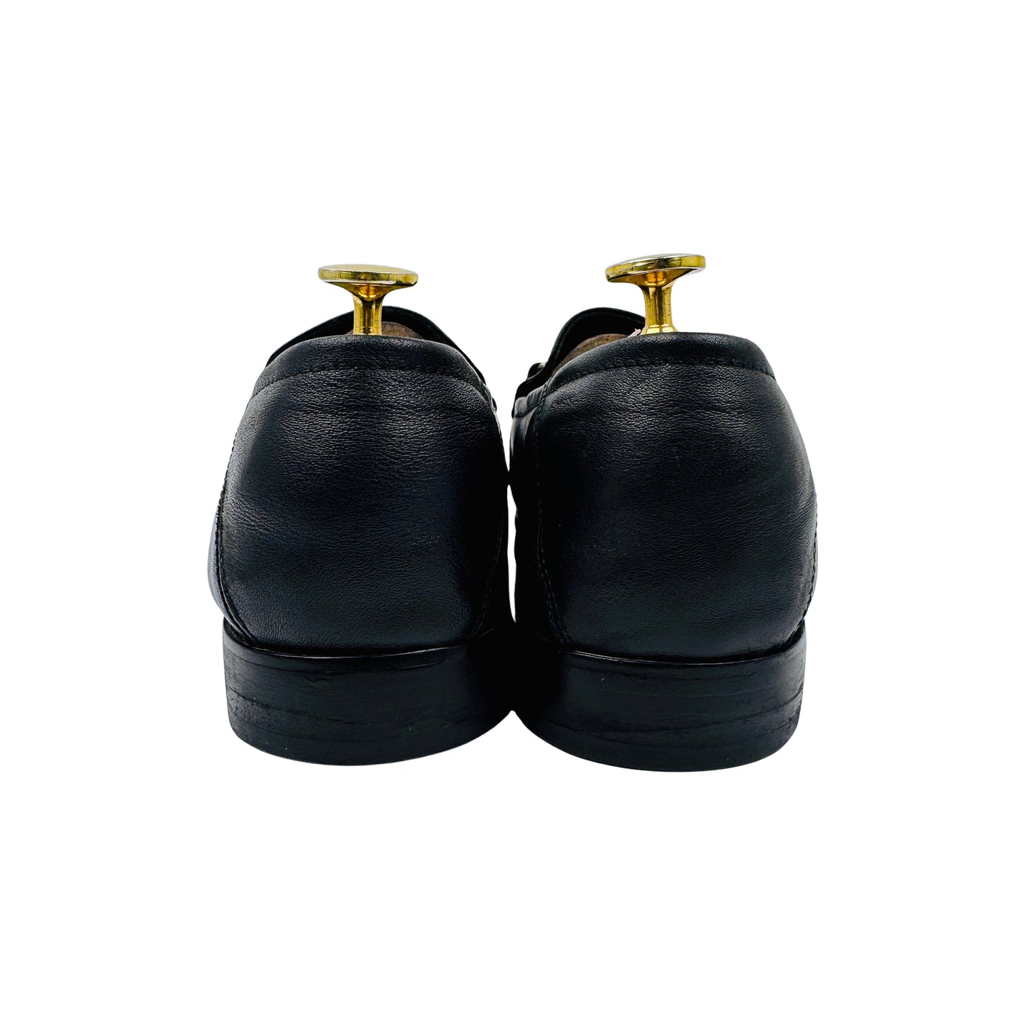 Gucci Men's Black Leather Horsebit Loafers (Size 42)