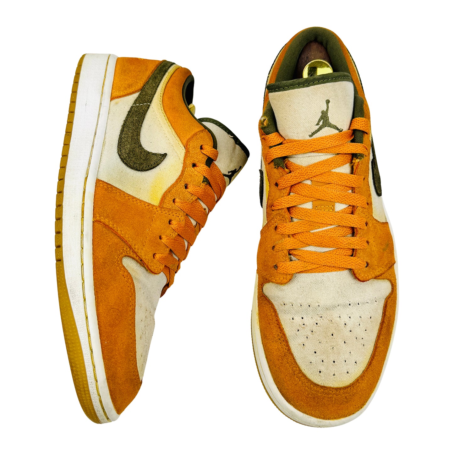 Nike Air Jordan 1 Low SE 'Light Curry' Sneakers (Size 42.5) - DH6931-102