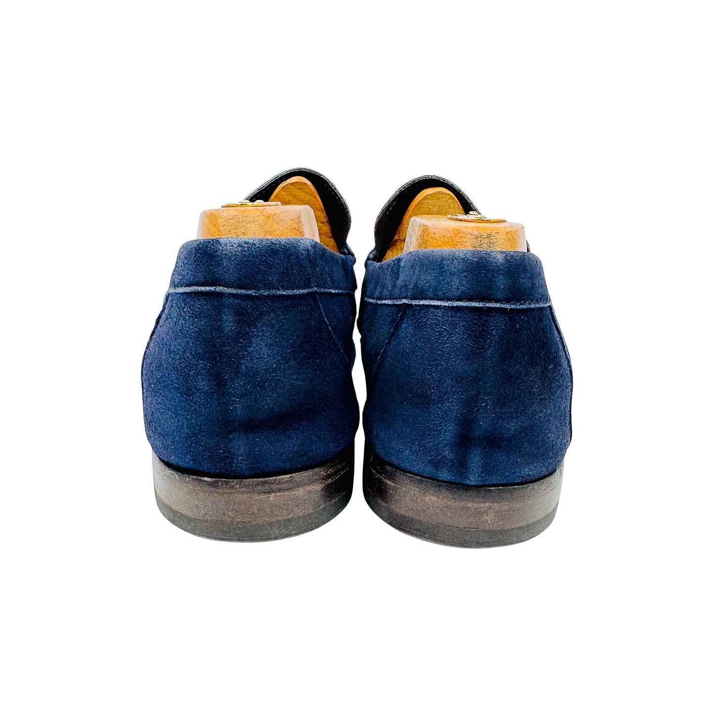 Paul Smith Men's Navy Blue Suede Loafers (Size 42/42.5)