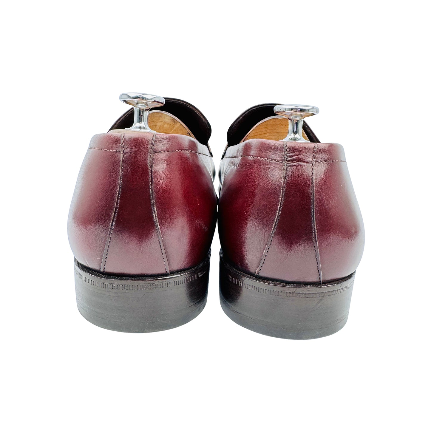 Salvatore Ferragamo Oxblood Leather Loafers (Size 44/44.5) - UC36604