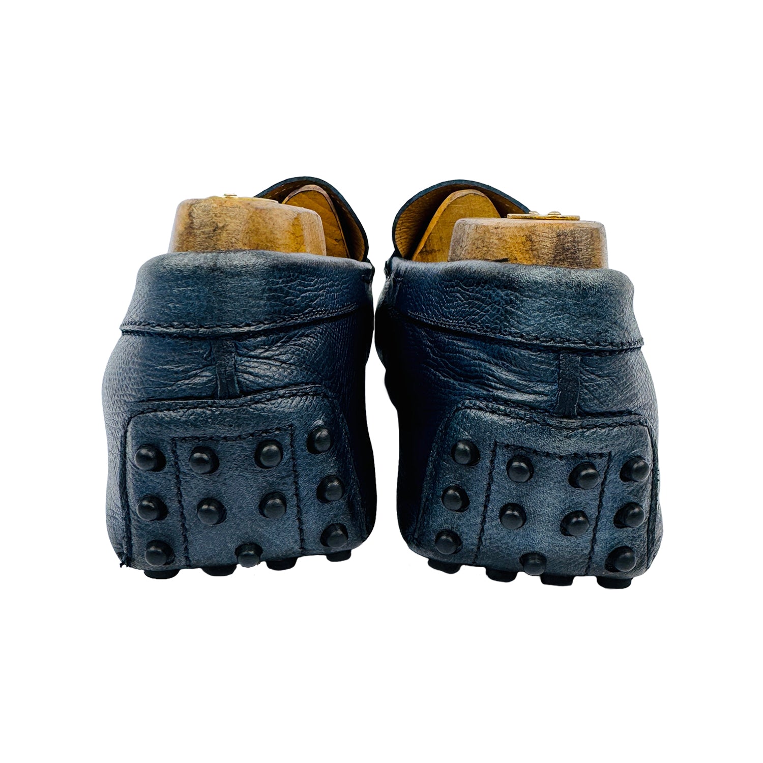 Back Side image of Tod's Men's Blue Gommino Loafers (Size 43.5/44) - XXM64C00640D90B999