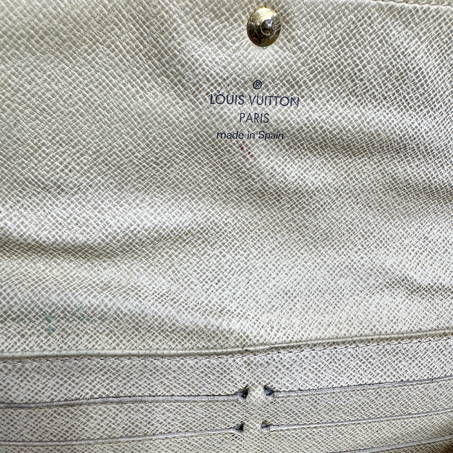 Louis Vuitton Sarah Damier Azur Coated Canvas Wallet