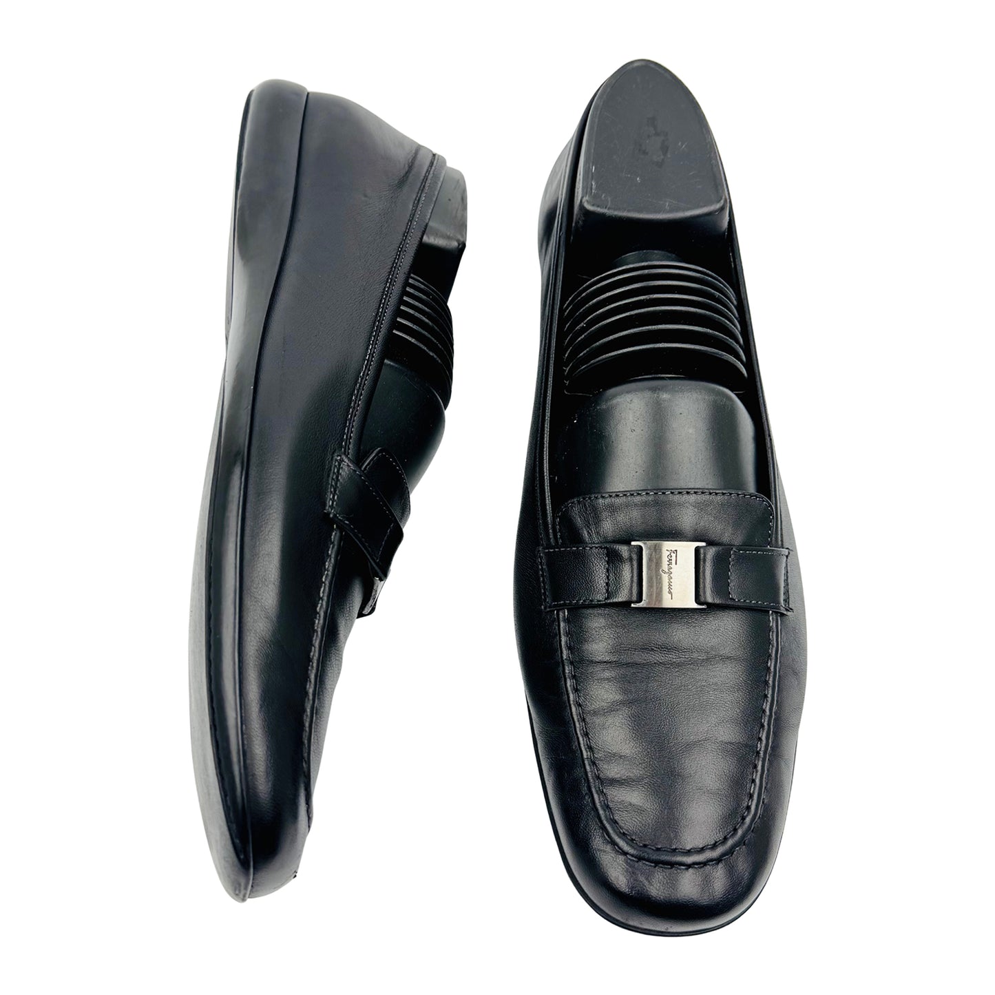 Salvatore Ferragamo Women's Black Italian Loafer (Size 39/39.5)