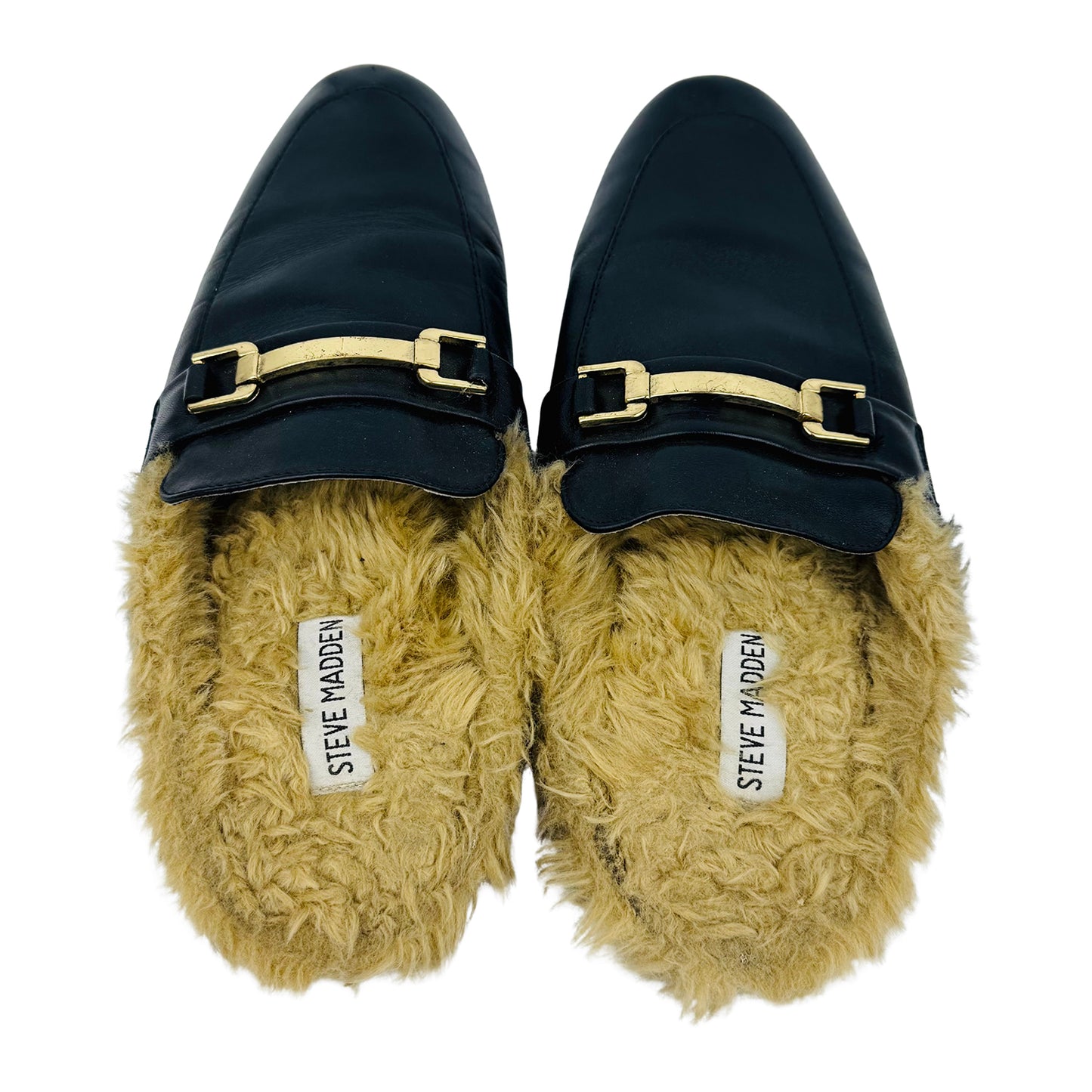 Steve Madden Black Khloe Mules (Size 40)