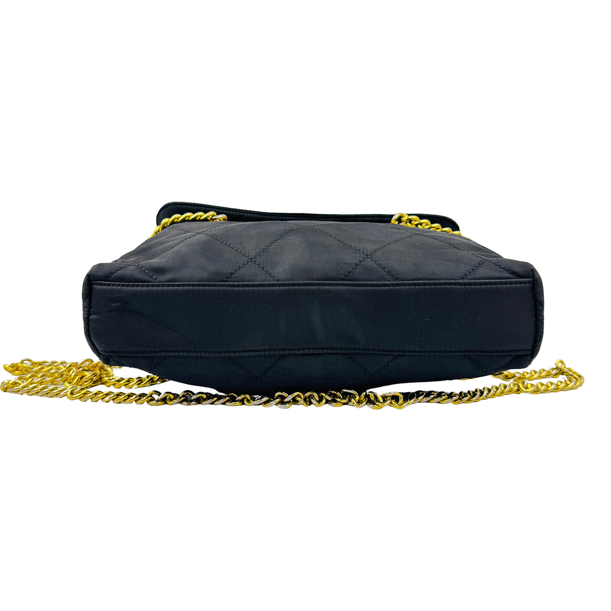 Prada Tessuto Impuntu Quilted Flap Chain Shoulder Bag