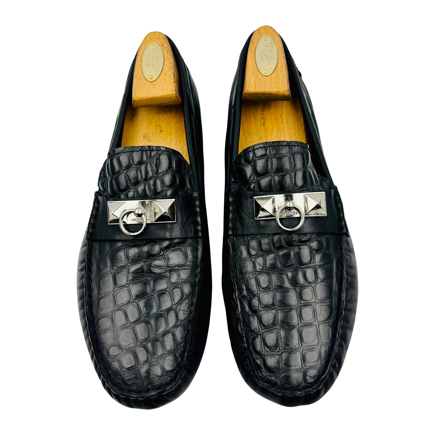 Hermès Men's Irving Black Loafers (Size 42.5/43)