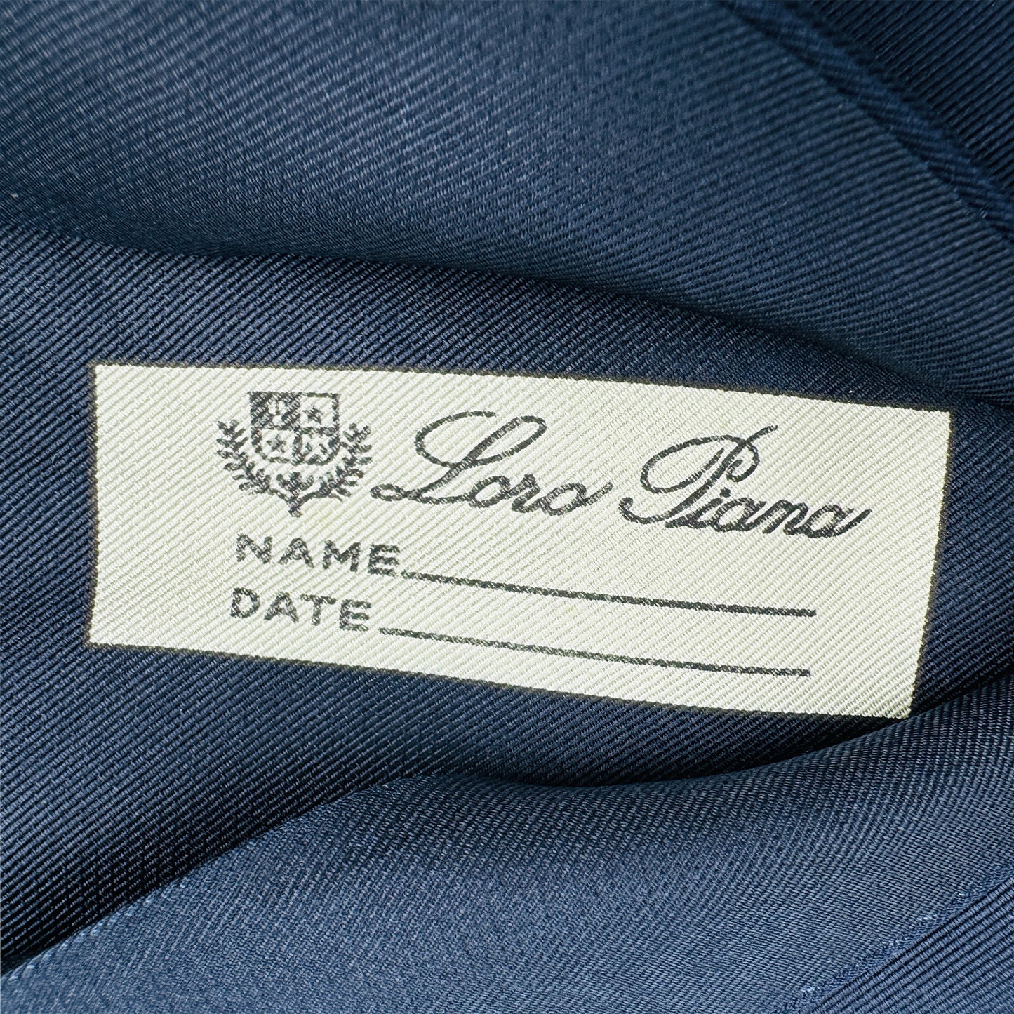 Loro Piana Navy Blue Silk Italian Tie (Size Regular)