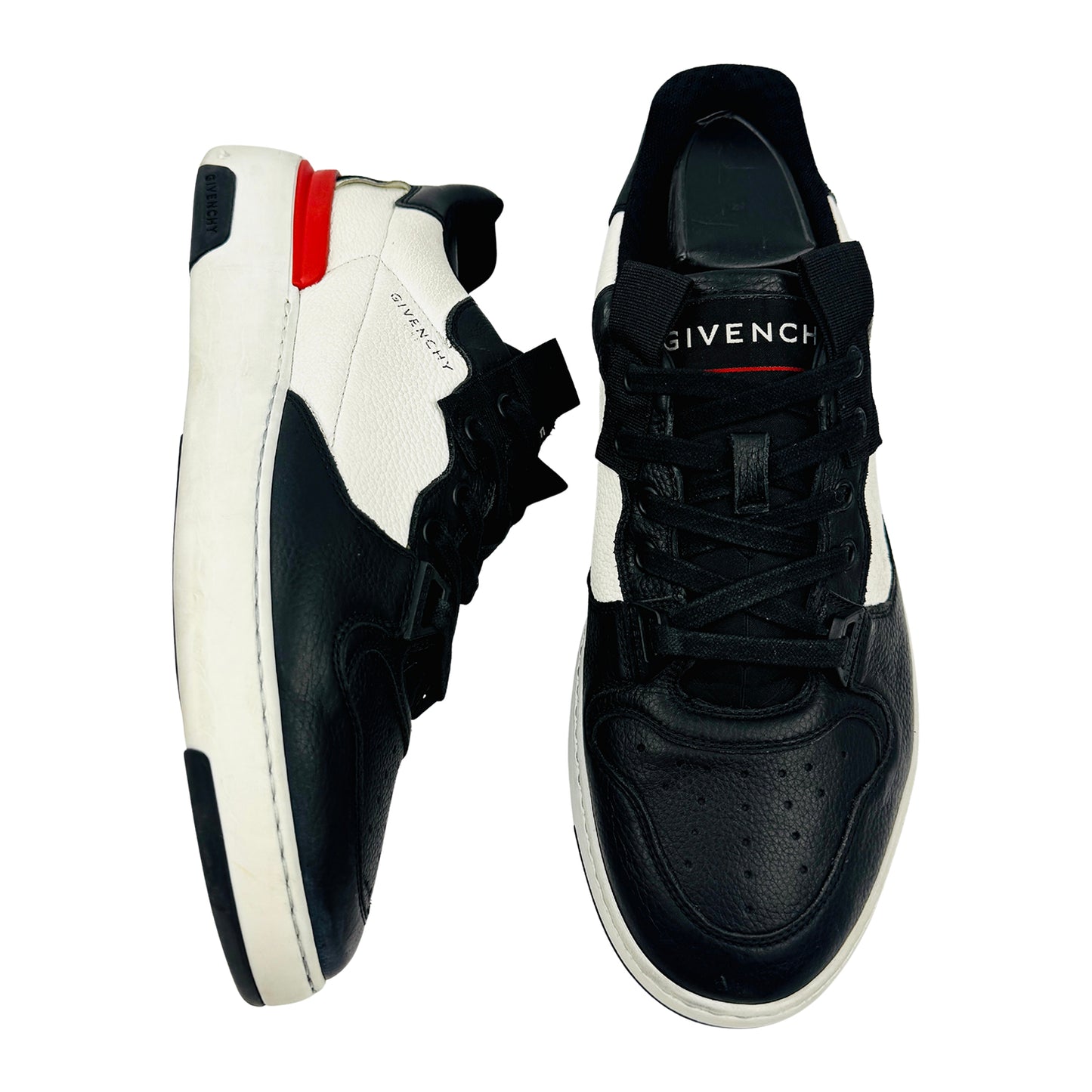 Givenchy Men's Wing 'Black White' Low Top Sneakers (Size 41)